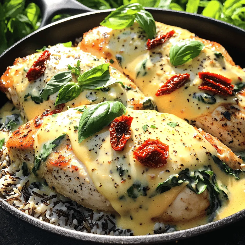 The Swiss Cheese Chicken recipe is simple yet packed with flavor. The main star is the chicken breast. I prefer using boneless, skinless chicken breasts for this dish. They cook evenly and stay juicy.