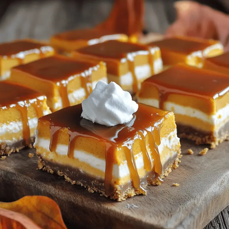 To make Caramelized Pumpkin Cheesecake Bars, you will need a mix of sweet and creamy ingredients. Here’s the complete list: