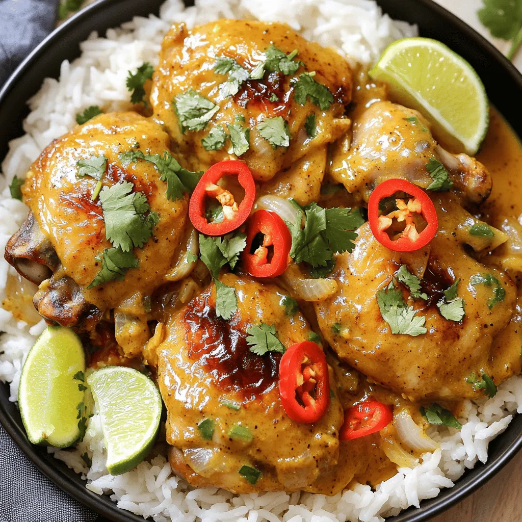 To make a delicious Spicy Brazilian Coconut Chicken, you will need these fresh ingredients: