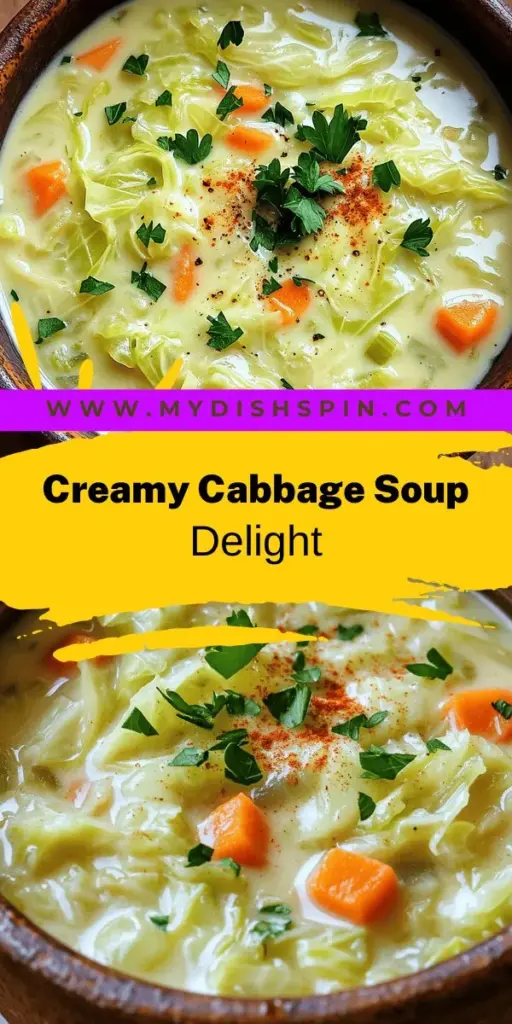 Warm up with a delicious bowl of One-Pot Creamy Cabbage Soup, a recipe that's both easy to make and packed with flavor. Discover how to combine fresh ingredients for a rich, hearty meal, along with tips for customizing it to your taste preferences. Whether you're looking for dairy-free options or extra nutrient add-ins, this recipe has you covered. Click to explore the full recipe and enjoy comforting meals all week long!