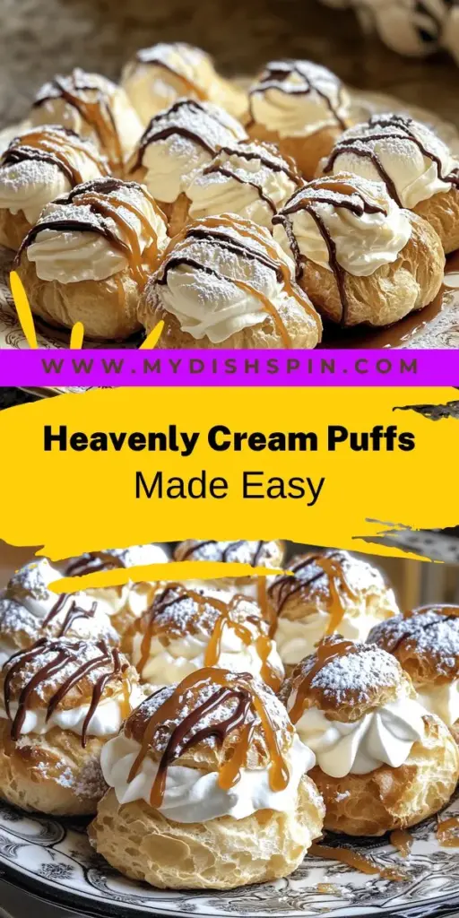 Indulge your sweet tooth with my Heavenly Cream Puffs Recipe! These light and fluffy treats are not only simple to make, but they also taste divine. With basic ingredients and easy steps, you can create impressive desserts that will wow your guests. Whether filled with whipped cream, custard, or topped with chocolate sauce, these cream puffs are sure to delight. Click through to discover the full recipe and elevate your dessert game today!