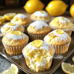 For these delightful Lemon Cream Cheese Muffins, gather the following items:
