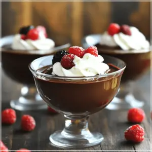 - 2 ripe avocados - 1/2 cup unsweetened cocoa powder - 1/3 cup maple syrup (or honey) - 1/4 cup almond milk (or any milk of your choice) - 1 teaspoon vanilla extract - A pinch of salt To make the best chocolate avocado mousse, start with ripe avocados. They should feel soft when you press them gently. This ensures a smooth and creamy texture. Use unsweetened cocoa powder for rich chocolate flavor. This keeps the mousse from being too sweet. Maple syrup adds a nice touch, but you can use honey if you prefer. Almond milk adds creaminess without dairy. You can swap it out for any milk you enjoy. A teaspoon of vanilla extract gives extra flavor. Don't forget a pinch of salt; it enhances all the tastes. - Whipped coconut cream - Grated dark chocolate - Fresh berries Once your mousse is ready, toppings can make it shine. Whipped coconut cream adds a light, fluffy texture. Grated dark chocolate gives a nice crunch and more chocolate flavor. Fresh berries provide a pop of color and freshness. These toppings are optional, but they can take your mousse to the next level. For the full recipe, check out the detailed instructions. Enjoy this creamy and decadent treat! - Step 1: Combine all ingredients in a food processor. Start by placing the ripe avocados, unsweetened cocoa powder, maple syrup, almond milk, vanilla extract, and a pinch of salt into your food processor. This mix is the heart of your mousse. - Step 2: Blend until smooth and creamy. Blend on high speed. Scrape down the sides if needed. You want a velvety texture without lumps. This step is key to achieving that smooth mousse feel. - Step 3: Taste and adjust sweetness if necessary. Give it a taste test! If you want it sweeter, add more maple syrup. Blend again to mix everything well. This ensures your mousse is just right for your palate. - Step 4: Transfer mousse to serving dishes. Once your mousse is blended, spoon it into small bowls or glasses. This makes it easy to serve later. - Step 5: Chill in the refrigerator for at least 30 minutes. Pop the bowls in the fridge. Chilling helps the flavors meld and sets the mousse. Aim for at least 30 minutes for the best results. - Step 6: Add desired toppings before serving. Before you dig in, feel free to add toppings like whipped coconut cream, grated dark chocolate, or fresh berries. These add a nice touch and make your mousse look fancy. Now, you have a delicious Chocolate Avocado Mousse ready to impress! For the full recipe, refer to the earlier section. To make the best chocolate avocado mousse, you need ripe avocados. Ripe avocados are soft, which helps create a smooth texture. If they are hard, they will not blend well. After peeling and pitting, chop them into smaller pieces. This helps the food processor work better. Blend everything thoroughly to avoid lumps. You want a creamy mousse, not a chunky one. You may find that the mousse is not sweet enough for your taste. You can easily adjust the sweetness by adding more maple syrup. Start with a small amount, give it a blend, and taste. If you want it sweeter, keep adding a little at a time. This way, you can find the perfect level of sweetness for your mousse. For added flavor, think about toppings. Fresh fruits like strawberries or raspberries pair well with the mousse. Nuts, like crushed almonds or walnuts, add a nice crunch. You can also top it with whipped coconut cream or grated dark chocolate for an elegant touch. These additions make your mousse look and taste even better. For the full recipe, check out the details provided above. {{image_2}} You can make this mousse vegan easily. Just swap honey for maple syrup or agave nectar. Both options give the mousse a lovely sweetness. This makes it perfect for anyone who avoids animal products. The ingredients in this mousse are naturally gluten-free. Avocados, cocoa powder, and almond milk do not contain gluten. This means everyone can enjoy this treat, regardless of their diet. To change the taste, you can add other fun ingredients. For a coffee kick, add a tablespoon of espresso powder. If you love peanut butter, mix in a few tablespoons to create a rich, nutty flavor. These additions can make your mousse even more exciting and unique. For the full recipe, check out the [Full Recipe]. To store leftover mousse, place it in an airtight container. This keeps it fresh and tasty. You can also cover the bowl with plastic wrap. Make sure the wrap touches the surface of the mousse. This prevents air from causing it to brown. The mousse will stay good in the fridge for up to three days. If you have extra mousse, you can freeze it. Pour it into a freezer-safe container, leaving some space for it to expand. Seal it well to avoid freezer burn. When you want to eat it, thaw it overnight in the fridge. For quick thawing, let it sit at room temperature for about 30 minutes. After thawing, stir it well to restore its creamy texture. Chocolate avocado mousse stays fresh for about three days in the fridge. If frozen, it can last for up to a month. After that, the flavor and texture may change. Always check for any off smell or color before you eat it. Enjoy your mousse at its best! For the full recipe, refer to the earlier section. Yes, you can use other sweeteners. Agave syrup is a great choice. It has a mild flavor and blends well. You can also use date syrup, which adds a rich sweetness. Both options work well in the mousse. Just keep the amount similar to maple syrup. Adjust to your taste, as some sweeteners can vary in sweetness. Absolutely! This mousse is gluten-free, dairy-free, and vegan. It uses ripe avocados and almond milk, which are safe for most diets. The cocoa powder adds rich flavor without any allergens. If you need to avoid nuts, use oat milk or soy milk instead. This treat is a great choice for everyone! To make your mousse extra creamy, ensure your avocados are perfectly ripe. They should feel soft but not mushy. Blend the mixture well until it’s smooth. You can add a little more almond milk for a silkier texture. If you want, try adding a bit of coconut cream. This will make it rich and velvety. For the best result, chill the mousse before serving. It enhances the creaminess and flavor. For the full recipe, check out the [Full Recipe]. This blog post showed how to create a delicious chocolate avocado mousse. You learned about fresh ingredients, step-by-step instructions, and useful tips for the perfect texture. Variations and storage suggestions help you customize and keep your mousse fresh. I hope you feel inspired to try this simple and healthy dessert. With easy swaps and options, you can enjoy this treat any way you like!