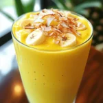 - 1 cup fresh pineapple chunks - 1 cup coconut milk (canned or carton) - 1 banana, sliced - 1 tablespoon honey or maple syrup (optional) - 1/2 teaspoon vanilla extract - 1/2 cup ice cubes - Toasted coconut flakes (for garnish) The key to a great pineapple coconut smoothie lies in the fresh ingredients. I love using fresh pineapple chunks because they add a bright, sweet flavor. Coconut milk gives the smoothie its creamy texture. You can choose between canned or carton coconut milk, based on what you have on hand. Adding a banana helps to thicken the smoothie while adding natural sweetness. If you want extra sweetness, you can add honey or maple syrup. A touch of vanilla extract adds depth to the flavor. Lastly, ice cubes make it super refreshing and chilly on hot days! - Spinach or kale for added nutrition - Greek yogurt for creaminess - Fresh mint for a refreshing twist If you want to boost the smoothie’s nutrition, consider adding spinach or kale. They blend well and you won’t even taste them! Greek yogurt gives a thicker, creamier texture, making the smoothie more filling. For a refreshing twist, fresh mint leaves add a lovely aroma and flavor. - Calories per serving: Approximately 250 - Macronutrient breakdown: - Carbs: 40g - Fats: 9g - Proteins: 3g This smoothie is not just tasty; it's also packed with vitamins. Pineapple offers vitamin C, while coconut milk gives you healthy fats. Bananas provide potassium, making this drink both delicious and nutritious! - Step 1: Combine pineapple chunks and sliced banana in the blender. - Step 2: Add the coconut milk and optional sweeteners. - Step 3: Blend until smooth and creamy. Making a pineapple coconut smoothie is simple! First, I take one cup of fresh pineapple chunks and one sliced banana. I add these to my blender. The pineapple gives a sweet and tangy taste. The banana adds creaminess and natural sweetness. Next, I pour in one cup of coconut milk. You can use canned or carton coconut milk. If you want it sweeter, add one tablespoon of honey or maple syrup. This step is optional. I also add half a teaspoon of vanilla extract for extra flavor and half a cup of ice cubes. Now, it’s time to blend. I blend on high until everything is smooth and creamy. I make sure there are no lumps in my smoothie. If I want it sweeter, I taste and add more honey if needed. After blending, I pour my smoothie into chilled glasses. - Adjust liquid for desired thickness. - Use frozen fruits for a thicker texture. To get the right thickness, I adjust the amount of coconut milk. If I want a thicker smoothie, I use frozen fruits like pineapple or banana. This makes my drink extra creamy and rich. - Pour into chilled glasses. - Garnish with toasted coconut flakes. I love to serve my smoothie in chilled glasses. It makes the drink even more refreshing! To finish, I sprinkle toasted coconut flakes on top. This adds a nice crunch and enhances the tropical vibe. For the full recipe, check out the details above! When making your pineapple coconut smoothie, avoid these common errors: - Not using enough liquid: This leads to a thick mixture that is hard to blend. Always add enough coconut milk to reach your desired consistency. - Over-blending the ingredients: You want a smooth texture, but blending too long can make it warm. Blend just until smooth. If you want to save time, here’s how to prepare in advance: - Preparing ingredients in advance: Chop and store pineapple and banana in the fridge. This way, you can quickly blend when you're ready to enjoy. - Storing in the fridge: Make your smoothie, then put it in a sealed jar. It stays fresh for a few hours. Shake well before drinking for the best taste. You can add extra flavors to your smoothie for fun: - Adding spices: A pinch of cinnamon or nutmeg brightens the flavor and adds warmth. - Incorporating other tropical fruits: Try adding mango or papaya for an extra fruity twist. This makes your smoothie more vibrant and delicious. For a full guide on creating this delightful drink, check out the Full Recipe. Enjoy blending! {{image_2}} You can switch up the milk in your smoothie for fun! Almond milk adds a nutty taste, which pairs nicely with pineapple. It also keeps the drink light. Oat milk is another great choice. It makes the smoothie creamy without overpowering the other flavors. Want to mix things up? Try adding mixed berries like strawberries or blueberries. They give a pop of color and extra flavor. You can also toss in some oranges or grapes for a zesty twist. Each fruit adds its own unique taste to your smoothie. If you want to boost nutrition, consider adding protein powder. It’s great for post-workout energy. Chia seeds are another healthy choice. They add fiber and make the smoothie more filling. Both options help you enjoy a nutritious drink while still tasting great. After making your pineapple coconut smoothie, you may have some left. Store it in a sealed jar or container. This helps keep it fresh. Place it in the fridge right away. Smoothies taste best when cold, so chill them thoroughly. I recommend drinking the smoothie within 24 hours for the best flavor. If you want to save your smoothie for later, freezing is a great option. Pour the smoothie into ice cube trays. This way, you control the portions easily. When you're ready for a drink, blend a few frozen cubes with a bit of liquid. This gives you a quick, refreshing smoothie. Fresh smoothies last about one day in the fridge. After that, they may spoil. Look for signs of spoilage like a sour smell or changes in color. If your smoothie has any of these signs, it’s time to toss it. Always trust your senses when it comes to food safety. Canned and carton coconut milk have key differences. Canned coconut milk is thicker and richer. It has more fat, which adds creaminess to your drink. I prefer this option for smoothies. Carton coconut milk is thinner and lighter. It is often fortified with vitamins. This option works well if you want a less rich drink. For the best flavor, I recommend the canned version. Yes, you can use canned pineapple in your smoothie. Canned pineapple is convenient and saves time. It also has a sweet, tangy flavor. However, it often contains added sugar or syrup. This can make your smoothie too sweet. Fresh pineapple has a brighter taste and more nutrients. If you choose canned, look for options with no added sugar. To make this smoothie vegan, ensure all ingredients are plant-based. Use canned coconut milk, fresh pineapple, and a banana. For sweetening, substitute honey with maple syrup or agave nectar. Both options add sweetness without animal products. This keeps the smoothie tasty and vegan-friendly. Enjoy your refreshing drink! You now have all the tools to make a great pineapple coconut smoothie. We covered the main ingredients, preparation steps, and storage tips. You learned how to enhance flavors and tried different variations. Avoid common mistakes for the best results. Making this smoothie in advance can save time and give you a tasty treat later. Enjoy your refreshing drink, and feel free to experiment with your favorite ingredients. You’ll create a nutritious and delicious smoothie that you can love any day.