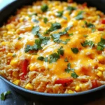 - 1 cup long-grain rice - 2 cups vegetable broth - 1 can (15 oz) black beans, rinsed and drained - 1 cup corn kernels (fresh or frozen) - 1 medium red bell pepper, diced - 1 small onion, chopped - 2 cloves garlic, minced - 1 teaspoon chili powder - 1 teaspoon cumin - 1 teaspoon smoked paprika - Salt and pepper to taste - 1 cup shredded cheddar cheese - 1/2 cup fresh cilantro, chopped To make the Cheesy Tex-Mex Rice Skillet, you need these ingredients. Start with long-grain rice as the base. It cooks well and absorbs flavors nicely. Vegetable broth adds depth and richness to the dish. Black beans give protein and fiber. Corn adds sweetness and color. For seasonings, chili powder brings heat. Cumin adds earthiness. Smoked paprika gives a rich, smoky flavor. Salt and pepper enhance all the tastes. Finally, shredded cheddar cheese melts beautifully on top. Fresh cilantro adds a bright touch. Gather these ingredients, and you're ready to create a delicious meal. To start, grab a large skillet and place it on medium heat. Add two tablespoons of olive oil. Once the oil shines, it’s time to sauté the chopped onion. Cook the onion for about three to four minutes. You want it to turn clear and soft. Next, add two cloves of minced garlic and one diced red bell pepper. Cook this mix for another two to three minutes. The bell pepper should soften, and the garlic will give off a nice aroma. Now, it’s time to toast the rice. Pour in one cup of long-grain rice. Make sure to stir it well with the vegetables. Toast the rice for one to two minutes. This step adds great flavor. After toasting, pour in two cups of vegetable broth. Sprinkle in one teaspoon of chili powder, one teaspoon of cumin, and one teaspoon of smoked paprika. Don't forget to add salt and pepper to taste. Stir everything together until mixed. Bring the mixture to a boil. Once boiling, lower the heat and cover the skillet. Let it simmer for about 15 to 20 minutes. The rice should soak up all the liquid and become tender. Once the rice is cooked, gently fold in one can of rinsed and drained black beans and one cup of corn kernels. Heat this mix for another five minutes. Everything should be warm and combined. Finally, remove the skillet from heat. Sprinkle one cup of shredded cheddar cheese on top. Cover the skillet again for a few minutes. This will let the cheese melt and create a gooey topping. Before serving, add some fresh cilantro on top for a burst of flavor. Enjoy your Cheesy Tex-Mex Rice Skillet! To get perfectly cooked rice, rinse it first. Rinsing removes extra starch. This step helps the rice stay fluffy. Use long-grain rice for the best texture. Cook the rice in vegetable broth for added flavor. Adjust the seasoning levels to your taste. Start with the suggested amounts. You can always add more later. If you like it spicy, add extra chili powder or cumin. You can easily add proteins or different vegetables. Cooked chicken or shrimp works well. For veggies, try spinach or zucchini. They add color and taste. You can also substitute cheese types. Use Monterey Jack or pepper jack for a kick. Goat cheese gives a creamy texture. Experiment with your favorites. For side dishes, serve with tortilla chips and salsa. A fresh salad pairs well, too. You can even add a dollop of sour cream. Get creative with serving ideas. Serve in bowls for a cozy feel. Garnish with extra cilantro and lime wedges for a fresh touch. {{image_2}} You can change this dish to fit a vegetarian diet easily. Try using different beans or legumes. Pinto beans or chickpeas work well in this dish. They add protein and texture. You can also explore other vegetable combinations. Think about adding zucchini, mushrooms, or spinach. These veggies add more flavor and nutrients. Want to kick up the heat? Incorporating jalapeños or hot sauce is a great way. You can add diced jalapeños to the skillet when cooking the onion. This will give the dish a nice kick. Adjusting spice levels with seasonings is simple too. Add more chili powder or even cayenne pepper to taste. This way, you can make it just right for you. You can turn this into a heartier meal by adding cooked chicken or beef. Just stir in shredded or diced meat when you mix in the beans and corn. This adds flavor and makes it filling. Another fun idea is to transform it into a burrito bowl. Serve the rice in a bowl and top it with salsa, avocado, or sour cream. This makes for a fun and easy meal! To store your Cheesy Tex-Mex Rice Skillet, let it cool first. This keeps the rice from getting soggy. Use airtight containers to keep it fresh. I prefer glass containers since they don’t stain or hold odors. When reheating, the skillet is best. Heat it on low to medium. Add a splash of broth to keep the rice moist. Stir it often to heat evenly. If you choose the microwave, use a microwave-safe dish. Cover it loosely to allow steam to escape. You can freeze leftovers for later. Divide the rice into portions and place them in freezer bags. Remove as much air as possible before sealing. To thaw, move it to the fridge overnight. Reheat in a skillet or microwave until hot. Enjoy your meal anytime! To make Cheesy Tex-Mex Rice Skillet vegan, swap the cheese and broth. Use a dairy-free cheese made from nuts or soy. For the broth, choose a plant-based version. Vegetable broth works well and adds a nice flavor. This keeps the dish tasty and friendly for all diets. Yes, you can use instant rice! Just adjust the cooking time. Instant rice cooks faster, usually in about 5-10 minutes. After sautéing the veggies, add the broth and seasonings. Then, add the instant rice. Stir and cover, letting it sit for about 5 minutes until it absorbs the liquid. This dish pairs well with many sides. Consider fresh avocado slices or a simple salad. You can also serve tortilla chips for crunch. For drinks, try iced tea or a light beer. They balance the rich, cheesy flavors perfectly. Enjoy your meal! This blog shared a tasty Cheesy Tex-Mex Rice Skillet recipe. We explored ingredients like rice, black beans, and spices. You learned step-by-step instructions for cooking the dish perfectly. I also offered tips for personalizing it to your taste. Remember, you can make this meal vegan or adjust it with proteins. Enjoy experimenting with different flavors and toppings. This dish is easy, fun, and great for any meal! Make it your own and share it with friends and family.