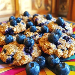- 1 cup rolled oats - 1 cup whole wheat flour - 1/2 teaspoon baking powder - 1/2 teaspoon baking soda - 1/4 teaspoon salt - 1 teaspoon cinnamon - 1/2 cup coconut sugar (or brown sugar) - 1/3 cup almond butter (or peanut butter) - 1/4 cup maple syrup - 1 teaspoon vanilla extract - 1 cup fresh or frozen blueberries - 1/4 cup chopped walnuts (optional) You can use rolled oats or quick oats for this recipe. Whole wheat flour gives a nice texture, but you can swap it with all-purpose flour if needed. Baking powder and baking soda help the cookies rise. For sweeteners, coconut sugar works well, but brown sugar is a great substitute. Almond butter adds creaminess, while peanut butter gives a stronger taste. Maple syrup adds flavor, but honey works too. Fresh blueberries are best, yet frozen blueberries are fine. If you want, add chopped walnuts for extra crunch. These cookies pack a healthy punch. Each cookie roughly contains: - Calories: 130 - Protein: 3g - Fat: 5g - Carbohydrates: 20g - Fiber: 3g - Sugar: 6g This snack is a good source of whole grains and antioxidants. You can enjoy a tasty treat without the guilt! To start, gather all your ingredients. You need rolled oats, whole wheat flour, and baking powder. You also need baking soda, salt, and cinnamon for flavor. Grab coconut sugar or brown sugar, almond butter, maple syrup, and vanilla extract. Lastly, have fresh or frozen blueberries ready, and walnuts if you like. 1. Preheat your oven to 350°F (175°C). This step is key for even baking. 2. Line a baking sheet with parchment paper. This helps cookies not stick. In a medium bowl, mix rolled oats, flour, baking powder, baking soda, salt, and cinnamon. Stir until everything is well mixed. In another bowl, whisk the coconut sugar, almond butter, maple syrup, and vanilla extract. You want it to be smooth and creamy. Now, slowly add the dry mix to the wet mix. Stir gently until just combined. Don’t overmix, or the cookies might be tough. Carefully fold in the blueberries and walnuts. Make sure they spread out in the dough. Using a tablespoon, drop mounds of dough onto the baking sheet. Leave space between each mound. The cookies will spread while baking. Bake in the oven for 12-15 minutes. Look for lightly golden edges and set centers. Once baked, let the cookies cool on the sheet for about 5 minutes. This helps them firm up. Then, transfer to a wire rack to cool completely. For serving, place the cookies on a colorful plate. Add fresh blueberries on the side. A sprinkle of cinnamon on top looks nice too. Enjoy with a cup of your favorite drink! Baking can be tricky, but I have tips to help you succeed. - Overmixing: Mix your dough just until combined. Overmixing can make cookies tough. - Wrong Oven Temperature: Always preheat your oven. If it's not hot enough, cookies won’t bake well. - Not Measuring Properly: Use measuring cups and spoons. Accurate measurements lead to better results. - Skipping the Parchment Paper: Line your baking sheet. It helps cookies come off easily and keeps them from burning. You can easily boost the taste and feel of your cookies. - Add Nuts: Walnuts add crunch. They also give a nice flavor contrast to the soft blueberries. - Experiment with Spices: Try adding nutmeg or ginger. These spices can create warmth and depth. - Use Different Sweeteners: Coconut sugar adds a caramel note, but you can also use honey or agave for a different flavor. - Mix in Zest: Grate a bit of lemon or orange zest into the dough. This brightens up the flavor profile. These cookies are perfect for a quick breakfast or snack. - Pair with Yogurt: Serve cookies with yogurt for a protein boost. It makes a balanced meal. - Add Fresh Fruit: Top with sliced bananas or strawberries. This adds freshness and extra vitamins. - Serve with Coffee or Tea: Enjoy them with a warm drink. The flavors complement each other nicely. - Garnish for Presentation: Place cookies on a colorful plate. A sprinkle of cinnamon and some fresh blueberries make them look great. {{image_2}} You can easily swap some ingredients in the recipe. For example, use gluten-free flour if you need a gluten-free option. If you don’t have coconut sugar, brown sugar works well too. Almond butter can be replaced with peanut butter or sunflower seed butter. These swaps maintain the cookie’s taste and texture. To make these cookies more exciting, try adding nuts or spices. Chopped walnuts add a nice crunch. You can also mix in pecans or almonds for variety. For spices, a pinch of nutmeg or ginger can boost the flavor. If you love chocolate, add chocolate chips or cacao nibs for a sweet twist. If you want these cookies to fit special diets, there are easy adjustments. For vegan cookies, replace the honey with maple syrup and use a flax egg instead of a regular egg. If you are watching your sugar, use a sugar substitute. Make sure to choose one that works well in baking. These adjustments keep the cookies healthy and tasty for everyone. To keep your blueberry oat breakfast cookies fresh, store them in an airtight container. This keeps moisture out and helps maintain their texture. You can stack the cookies in the container, but place parchment paper between layers to prevent sticking. Freezing these cookies is easy. Just place them in a single layer on a baking sheet. Freeze them for about an hour until firm. After that, transfer them to a freezer bag or container. Make sure to remove as much air as possible to avoid freezer burn. These cookies can last up to a week at room temperature if stored properly. If you freeze them, they can last up to three months. To enjoy the best flavor, thaw frozen cookies overnight in the fridge and warm them slightly in the oven before serving. Yes, you can use frozen blueberries. Just add them straight from the freezer. Do not thaw them first. This keeps the cookies moist and full of flavor. These cookies stay fresh for about five days at room temperature. Store them in an airtight container. For longer storage, you can freeze them. If you need a substitute for almond butter, use peanut butter or sunflower seed butter. Both options work well and add a nice taste. To make these cookies vegan, replace the almond butter with a nut-free butter. Use maple syrup instead of honey. This keeps the recipe plant-based and delicious. Yes, you can add other fruits. Chopped apples or mashed bananas work great. Just be sure not to add too much liquid. Absolutely! These cookies are a healthy treat for kids. They are easy to make and packed with nutrients. Kids love the sweet taste of blueberries. In this article, we explored cookie baking, from ingredients to storage tips. We covered lists of ingredients, key measurements, and healthy choices. You learned step-by-step instructions for preparing and baking cookies. We also discussed common mistakes and how to enhance flavor and texture. Baking cookies can be simple and fun. Try new variations to match your taste. Remember to store your cookies properly for lasting freshness. Follow these steps and enjoy delicious results!