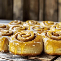 - 4 cups all-purpose flour - 1 packet (2 1/4 tsp) active dry yeast - 1/2 cup warm milk (110°F) To make the best cinnamon rolls, you need strong flour. All-purpose flour works great. It gives the rolls a soft and fluffy texture. Active dry yeast helps the dough rise. The warm milk wakes up the yeast. This helps it grow and makes the dough light. - 1/4 cup sugar - 1/3 cup brown sugar, packed - 2 tablespoons ground cinnamon - 1 cup maple syrup - 1 teaspoon vanilla extract Sugar adds sweetness. Brown sugar gives a rich flavor. Ground cinnamon is the star spice in these rolls. Maple syrup brings a lovely sweetness and a hint of caramel. Vanilla extract adds warmth to the mix. It makes each bite feel special. - 1/4 cup unsalted butter, melted - 2 large eggs - 1/2 teaspoon salt Unsalted butter adds a rich taste. It also keeps the dough moist. Eggs bind everything together. They add fluffiness, too. Salt is vital. It balances the sweetness and enhances all the flavors. 1. Start by mixing warm milk with sugar in a big bowl. Add the yeast and let it sit for five minutes. It should look foamy. 2. Next, add melted butter, eggs, and salt to the yeast mix. Stir well to blend everything. 3. Gradually add flour, one cup at a time. Mix until you form a soft dough. Knead the dough on a floured surface for about five to seven minutes until it's smooth and elastic. 1. Place your dough in a greased bowl. Cover it with a damp cloth. Let it rise in a warm spot for about one hour or until it doubles in size. 2. Once it has risen, punch down the dough to release air. Roll it out on a floured surface into a rectangle, about 15 by 10 inches. 1. In a small bowl, mix brown sugar and ground cinnamon. This will be your cinnamon sugar filling. 2. Spread maple syrup evenly over the rolled dough. Then, sprinkle the cinnamon sugar mixture on top. 3. Roll the dough tightly from the long side to create a log. Cut this log into 12 equal pieces. Place them in a greased baking dish, with space between each roll. 1. Cover the rolls with a cloth and let them rise again for about 30 minutes until they look puffy. 2. Preheat your oven to 350°F (175°C). Bake the rolls for 20 to 25 minutes until they turn golden brown. 3. While the rolls bake, prepare the icing. Mix powdered sugar, remaining maple syrup, and vanilla extract in a bowl until smooth. 4. After baking, let the rolls cool slightly. Drizzle the icing over the warm rolls before serving. To ensure ideal dough consistency, start with warm milk around 110°F. This helps activate the yeast. Mix it with sugar and yeast, then wait for five minutes. You want the mixture to foam up. If it doesn’t, your yeast might be old. When adding flour, do it one cup at a time. This helps you see the dough’s texture. Knead it for about 5 to 7 minutes. You want it smooth and elastic. If the dough sticks to your hands, add a little more flour. If it's too dry, add a spoonful of warm milk. Common dough issues include it not rising or being too dense. If your dough doesn’t rise, check your yeast. It should be fresh and active. A warm spot helps too. If your dough is dense, it might need more kneading or flour. To know when the rolls are done, look for a golden brown color on top. Stick a toothpick in the center; it should come out clean. This shows they are baked through. For even baking, space the rolls in the baking dish. This allows heat to circulate. Rotate the pan halfway through baking for even heat. Check the rolls a few minutes before the timer goes off. Achieving the perfect icing consistency is easy. Mix powdered sugar, maple syrup, and vanilla together. Start with a small amount of syrup. Add more until you reach a smooth, pourable texture. For flavor variations, try adding a pinch of salt or a dash of cinnamon to the icing. You can even swap some maple syrup for honey for a different taste. Mix and match to find your favorite! {{image_2}} You can make these rolls even more tasty! Try adding nuts like walnuts or pecans. Chop them up and sprinkle them on the filling. Dried fruit like raisins or cranberries works well too. They add a nice chew and sweetness. If you love chocolate, add chocolate chips to the filling. They melt and create a rich treat. You can mix and match these ideas to find your favorite flavors! Need to change the recipe for dietary needs? You can make gluten-free rolls. Use a gluten-free all-purpose flour blend. Make sure it has xanthan gum for structure. For a vegan option, swap the eggs for flax eggs. Mix 1 tablespoon of ground flaxseed with 3 tablespoons of water. Also, use plant-based milk and vegan butter. These switches let everyone enjoy these rolls! How you serve these rolls can change the experience! Enjoy them warm for a gooey treat. The icing melts into the rolls, making them soft and sweet. If you serve them chilled, you get a firmer texture. You can also pair these rolls with drinks. A hot cup of coffee or warm milk complements their sweetness. Try them with a glass of cold almond milk too! To keep your cinnamon rolls fresh for a few days, store them at room temperature. Place them in an airtight container to avoid drying out. If you live in a warm area, refrigeration may be a good idea. Wrap the rolls in plastic wrap and then place them in a container. This keeps them moist and tasty for up to a week. For longer storage, freeze your cinnamon rolls. First, let them cool completely. Then, wrap each roll in plastic wrap and place them in a freezer bag. Remove as much air as possible to prevent freezer burn. You can store them this way for up to three months. To reheat frozen rolls, thaw them overnight in the fridge. Then, warm them in the oven at 350°F (175°C) for about 10 minutes. This method brings back their soft texture. Understanding the shelf life of your cinnamon rolls is key. When stored correctly, rolls stay fresh at room temperature for about 3 days. In the fridge, they last for about a week. If you see any mold or off smells, it’s time to toss them. Always trust your senses for freshness and spoilage! To make fluffy cinnamon rolls, start with fresh yeast. Mix warm milk with sugar and yeast. Let it sit for five minutes until it foams. This shows your yeast is active. Next, handle the dough gently. Knead it until smooth and elastic. This usually takes about five to seven minutes. When you let the dough rise, keep it in a warm spot. It should double in size. Punch it down gently to remove air before rolling it out. Yes, you can make these rolls ahead of time! Prepare the dough and fill it with the brown sugar and cinnamon mix. Instead of baking right away, cover the rolls and place them in the fridge. Leave them there overnight. In the morning, let them sit at room temperature for about 30 minutes. This allows them to rise again. Then, bake as usual. You will have fresh rolls with less morning stress! If you don't have maple syrup, several alternatives work well. You can use honey for a sweet and floral note. Agave nectar is another good option. It has a light flavor, too. You can also mix brown sugar with water to create a syrup. This gives a similar taste to maple. Keep in mind that each sweetener might change the flavor slightly, so choose one you love! In this article, we covered how to make mouthwatering maple brown sugar cinnamon rolls. We discussed key ingredients and step-by-step instructions for dough, rising, and baking. I also shared tips for perfect results and tasty variations. Remember, attention to detail makes all the difference. Whether you enjoy them warm or plan to share, these rolls are a treat. Now, gather your ingredients and start baking. Enjoy the process and the delicious results!