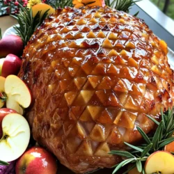 - 1 fully cooked bone-in ham (5-7 lbs) - 1 cup apple cider - 1/2 cup brown sugar - 1/4 cup Dijon mustard - 1 teaspoon ground cinnamon - 1/2 teaspoon ground cloves - 1/4 teaspoon freshly grated nutmeg - Salt and pepper to taste - 1/4 cup apple cider vinegar - Fresh apple slices - Rosemary sprigs To make this apple cider glazed ham, gather these simple ingredients. The main star is the ham, weighing between 5 and 7 pounds. Use a fully cooked bone-in ham for the best flavor. Next, you will need apple cider, brown sugar, and Dijon mustard. These create a sweet and tangy glaze that makes the ham shine. For spices, you need ground cinnamon, ground cloves, and freshly grated nutmeg. These spices add warmth and depth to the dish. Don't forget salt and pepper to enhance the flavors. For garnishing, have apple cider vinegar on hand. Use fresh apple slices and rosemary sprigs for a lovely touch. They make the ham look even more festive when serving. This mix of ingredients will help you create a delicious and memorable meal for your holiday gathering! 1. Preheat your oven to 325°F (165°C). This helps the ham cook evenly. 2. Place the ham in a large roasting pan, fat side up. This position keeps the meat moist. 3. Score the surface of the ham with shallow cuts in a diamond pattern. This allows the glaze to soak in well. 1. In a saucepan, combine these ingredients: - 1 cup apple cider - 1/2 cup brown sugar - 1/4 cup Dijon mustard - 1 teaspoon ground cinnamon - 1/2 teaspoon ground cloves - 1/4 teaspoon freshly grated nutmeg 2. Heat the mixture over medium heat. Stir until the sugar dissolves completely. 3. Bring it to a slight simmer. Cook for about 10 minutes until it thickens slightly. Remove the glaze from heat and set aside. 1. Season the ham with salt and pepper to taste. 2. Brush half of the apple cider glaze over the scored surface of the ham. This gives the ham a tasty coating. 3. Cover the ham loosely with aluminum foil. Place it in the preheated oven. Bake for about 1.5 to 2 hours. 4. Baste the ham with the remaining glaze every 30 minutes. This keeps the flavor strong. 5. During the last 30 minutes of baking, remove the foil. This allows the ham to caramelize and develop a beautiful glaze. 6. Check if the ham's internal temperature reaches at least 140°F (60°C). When done, take the ham out of the oven. 7. Let the ham rest for about 15 minutes before slicing. This helps the juices settle. 8. For serving, garnish with fresh apple slices and sprigs of rosemary. This adds a festive touch. To make the best apple cider glaze, focus on the right thickness. Start by simmering the glaze. The heat helps it thicken nicely. Stir often until the sugar melts. A good glaze should coat the back of a spoon. If it’s too thick, add a splash of apple cider. If too thin, simmer longer. You can swap sweeteners for a different taste. Honey works great with this glaze. Maple syrup can also add a rich flavor. Try brown sugar alternatives like coconut sugar for a unique twist. Check the ham's internal temperature. It needs to reach at least 140°F (60°C) to be safe. Use a meat thermometer for accuracy. Insert it into the thickest part of the ham. This ensures even cooking. Avoid overcooking to keep the ham juicy. Baste every 30 minutes, but don’t leave it in the oven too long. If the glaze starts to darken too much, cover it again with foil. This will help prevent burning while the inside cooks. Pair your apple cider glazed ham with tasty side dishes. Roasted vegetables like carrots and Brussels sprouts work well. Mashed potatoes or sweet potato casserole add a creamy touch. Don’t forget a fresh salad for a bright flavor. For presentation, slice the ham into nice, even pieces. Arrange it on a large platter. Add fresh apple slices and rosemary sprigs for decoration. This makes your meal look festive and inviting. {{image_2}} You can add new flavors to your apple cider glazed ham. Spices help bring warmth and depth. Try adding: - 1 teaspoon of ground ginger - 1/2 teaspoon of allspice These spices will give your ham a lovely twist. You can also brighten the flavors with citrus. Using orange or lemon zest adds a nice zing. Just mix a teaspoon of zest into your glaze. Not everyone has time to roast a ham in the oven. You can use a slow cooker or an Instant Pot for ease. For a slow cooker, follow these steps: 1. Prepare your ham as usual. 2. Place the ham in the slow cooker. 3. Pour the glaze over it. 4. Cook on low for 6-8 hours or high for 3-4 hours. If you go with the Instant Pot, here’s how: 1. Score the ham and season it. 2. Pour in a cup of apple cider at the bottom. 3. Add the ham and seal the lid. 4. Cook on high pressure for 15 minutes per pound. Both methods will still give you that sweet, sticky glaze. You can also adjust this recipe to fit different diets. If you need gluten-free options, choose a gluten-free Dijon mustard. Check labels to ensure all your ingredients are safe. For low-sugar options, you can swap out brown sugar for a sugar substitute. Use a blend that measures like sugar for the best results. You can also reduce the amount of glaze you use. These variations ensure everyone can enjoy your delicious apple cider glazed ham. To keep your glazed ham fresh, refrigerate it right after serving. Wrap it tightly in plastic wrap or aluminum foil. You can also place pieces in an airtight container. This helps to keep moisture in and odors out. Store the ham in the coldest part of the fridge. It should last about three to five days. When it’s time to eat leftovers, you want to warm them up without drying them out. The best way to do this is to use the oven. Preheat the oven to 325°F (165°C). Place the ham in a baking dish and cover it with foil. Heat for about 20 minutes or until warm. You can also use a microwave, but be careful. Heat it in short bursts. This way, you avoid overcooking. If you want to save some ham for later, freezing is a great option. First, slice the ham into portions. Wrap each piece in plastic wrap. Then, place them in a freezer bag or container. Squeeze out as much air as you can. This helps prevent freezer burn. To thaw, move the ham to the fridge overnight. If you're in a hurry, you can use the microwave. Just remember to heat it gently so it stays juicy. The best ham for glazing is a bone-in ham. These hams have more flavor. The bone adds depth to the taste. Bone-in hams are juicy and tender. They also hold up better during baking. A boneless ham can work too. However, it may lack the same rich flavor. If you choose boneless, check for quality. Look for one that is fully cooked. Baking time depends on the weight of your ham. For a 5 to 7-pound ham, bake it for 1.5 to 2 hours. To ensure it is ready, check the internal temperature. It should reach at least 140°F (60°C). Use a meat thermometer to get an accurate reading. This helps avoid undercooked or dried-out ham. Yes, you can make the glaze ahead of time. Prepare it a day or two before your meal. Store it in the fridge in an airtight container. When you are ready to use it, heat it gently. Stir until it is warm and smooth. This saves you time on the day of your feast. If you run out of apple cider, don't worry. You can use apple juice as a substitute. It will still give a sweet flavor. Another option is to mix equal parts of water and apple vinegar. This gives a similar tangy taste. Adjust the sweetness with a bit of brown sugar if needed. In this post, we explored how to make a delicious apple cider glazed ham. We covered key ingredients, step-by-step instructions, and helpful tips. You learned about flavor enhancements, cooking methods, and how to store leftovers. Remember, the right spices and proper cooking techniques make all the difference. Try different variations to find what you love most. Enjoy your delicious ham with those perfect sides!