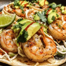 - 1 lb large shrimp - Olive oil, garlic, and spices - Tortillas and toppings The main ingredients for spicy garlic shrimp tacos are fresh and simple. I use one pound of large shrimp, peeled and deveined. This size cooks quickly and stays tender. Olive oil adds a nice richness, while garlic gives a bold flavor. For spices, I choose red pepper flakes for heat and smoked paprika for depth. Next, I grab some small corn tortillas. They are soft and provide the perfect base for the tacos. Toppings include shredded cabbage, sliced avocado, and fresh cilantro. These add crunch and freshness. - Hot sauce and additional garnishes - Variations for different flavor profiles You can spice things up with hot sauce on top. It adds an extra kick! If you want, try adding different garnishes. Pickled onions or radishes can add a nice zing. Feel free to change up flavors too. Swap shrimp for chicken or tofu for a different taste. You can also use flour tortillas instead of corn for a different texture. The options are endless, so have fun with it! To make the shrimp taste great, mix key ingredients in a bowl. You will need: - 1 lb large shrimp, peeled and deveined - 3 tablespoons olive oil - 4 cloves garlic, minced - 1 teaspoon red pepper flakes (adjust to taste) - 1 teaspoon smoked paprika - Juice of 1 lime - Salt and pepper to taste Combine all these ingredients in a medium bowl. Toss the shrimp until they are well coated. Let the shrimp marinate for 15-20 minutes. This time is perfect for the flavors to soak in. Heat your skillet over medium-high heat. Once it's hot, add the marinated shrimp in a single layer. Cook for about 2-3 minutes on each side. You know the shrimp is done when it turns pink and opaque. Remove them from heat right away to keep them juicy and tender. Use a separate pan to warm the corn tortillas. Heat them for about 30 seconds on each side. This keeps them soft and pliable. If you want, wrap them in a cloth towel to keep them warm until you are ready to serve. Now for the fun part! Start by placing a good amount of shredded cabbage on each warm tortilla. Then, add a few spicy garlic shrimp. Top with avocado slices and sprinkle fresh cilantro on top. Serve with lime wedges on the side for that extra zing, and add hot sauce if you like it spicy. Enjoy every bite of your tasty tacos! To make your spicy garlic shrimp tacos even hotter, you can play with the spice. Start by adding more red pepper flakes. Just a half teaspoon can add a nice kick. If you want more heat, try a few drops of your favorite hot sauce. You can also add spices like cayenne pepper or chipotle powder. These will bring a smoky flavor and extra warmth to your dish. If you prefer less heat, there are easy ways to tone it down. You can reduce the amount of red pepper flakes or skip the hot sauce. Adding more lime juice can help balance the spice. Fresh avocado also cools things down and adds creaminess. Shredded cabbage is another great addition that softens the heat while adding crunch. A good garnish can make your tacos pop. Try adding fresh cilantro on top for a burst of flavor. You can also use lime wedges for serving. A drizzle of homemade sauce can take your tacos to the next level. Consider mixing yogurt with lime juice for a creamy topping. This adds a nice touch and balances the spices beautifully. {{image_2}} You can switch the shrimp for other proteins. Chicken or tofu work great. To use chicken, cut it into small pieces. Marinate it just like the shrimp. Cook it for about 5-7 minutes until it’s cooked through. For tofu, use firm tofu. Press it to remove excess water. Cut it into cubes and marinate as well. Cook the tofu for about 3-4 minutes on each side until golden brown. These swaps keep the dish tasty and fun. Taco shells can change the game too. Soft corn tortillas give a nice, fresh taste. You can also use hard shells for a crunchy bite. If you want to try different toppings, consider diced tomatoes, sour cream, or pickled onions. Each addition brings a new flavor to your taco. Don't forget to experiment and find your favorite combo! If you need gluten-free options, look for corn tortillas. They are naturally gluten-free and work perfectly. For a vegan choice, swap the shrimp with a mix of beans or mushrooms. Cook them as you would the shrimp, and they will soak up all those great flavors. This way, everyone can enjoy their own version of these tacos. To store leftover tacos, keep the shrimp and tortillas separate. Place the shrimp in an airtight container. Wrap the tortillas in foil or plastic wrap. You can store both in the fridge. Use the shrimp within 2 days for best taste. Tortillas stay fresh for about 3 days. If you have extra toppings, store them in separate containers. When reheating shrimp, use a skillet over low heat. This keeps the shrimp juicy and warms them evenly. Stir often to avoid overcooking. For tortillas, heat them in a dry skillet for about 30 seconds on each side. This method helps keep them soft. You can also wrap them in a damp paper towel and microwave for 15-20 seconds. Yes, you can freeze cooked shrimp. Place the shrimp in a freezer-safe bag. Remove as much air as you can before sealing. They can last up to 3 months in the freezer. For longer shelf life, freeze shrimp right after cooking. Do not freeze tortillas as they can become tough. Instead, store them in the fridge for a few days. You can tell shrimp is cooked by its color and texture. When shrimp cook, they turn from gray to pink. They also become firm and opaque. If they curl into a C shape, they are done. Overcooking can make shrimp tough, so watch them closely. Yes, you can prepare these tacos ahead of time. You can marinate the shrimp and store it in the fridge for up to 24 hours. Warm the shrimp before serving. For the tortillas, you can warm them right before eating. Store toppings like cabbage and avocado separately. This keeps them fresh. These tacos pair well with several sides. Consider serving them with: - Mexican rice or cilantro lime rice - Black beans or refried beans - A fresh salad with lime vinaigrette - Chips and salsa or guacamole - A light beer or refreshing margarita These sides enhance the meal's flavors and create a fun dining experience. To wrap up, you've learned how to make spicy garlic shrimp tacos. We covered the key ingredients, cooking steps, and ways to elevate your dish. You can have fun with variations, too. Use chicken, tofu, or different toppings to keep things fresh. Remember to store leftovers properly for best taste. With these tips, you can impress your friends and family. Enjoy exploring flavors and making this dish your own!