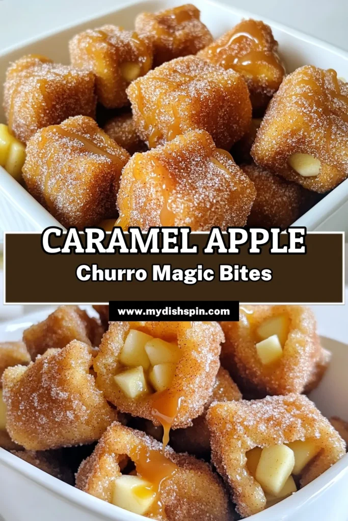 Indulge in the sweet delight of Caramel Apple Churro Bites that are perfect for any gathering! These crispy, cinnamon-sugar-coated treats filled with diced apples and drizzled with rich caramel sauce are a must-try. Learn how to whip up this delicious recipe in just 30 minutes for a delightful snack or dessert. Click to explore the full recipe and elevate your dessert game today! #ChurroBites #CaramelApple #DessertRecipes #SweetTreats