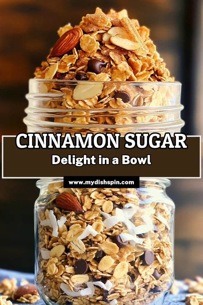 Indulge in the delightful flavors of Cinnamon Sugar Churro Granola! This easy recipe combines rolled oats, nuts, and coconut with a sweet cinnamon twist, making it the perfect breakfast or snack. With just a few simple steps, you can whip up a crunchy, satisfying granola that your family will love. Ready to explore this delicious recipe? Click through and discover how to make your mornings sweeter!