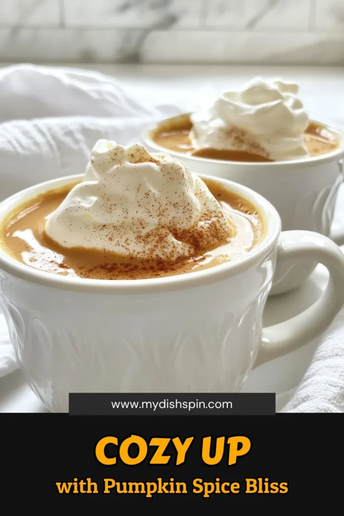 Cozy up with a delightful Pumpkin Spice Hot Chocolate that captures the essence of fall! This easy recipe combines creamy milk, rich cocoa, and the warm flavors of pumpkin and spices to create the perfect indulgence. Ready in just 10 minutes, it’s great for sharing or enjoying solo. Click through for this delicious recipe and savor the taste of autumn! #PumpkinSpice #HotChocolate #FallRecipes #CozyDrinks