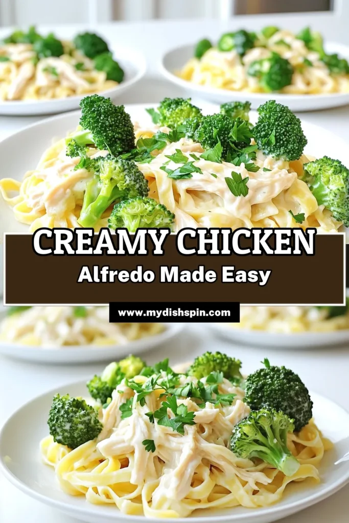 Indulge in a creamy chicken Alfredo delight that’s perfect for family dinners! This easy slow cooker recipe features tender chicken, rich and creamy sauce, and fettuccine. With simple ingredients like Parmesan cheese and garlic, you can whip up a delicious meal effortlessly. Click through to explore the full recipe and impress your loved ones with this comforting dish! #ChickenAlfredo #SlowCookerRecipes #PastaLovers #DeliciousDinners