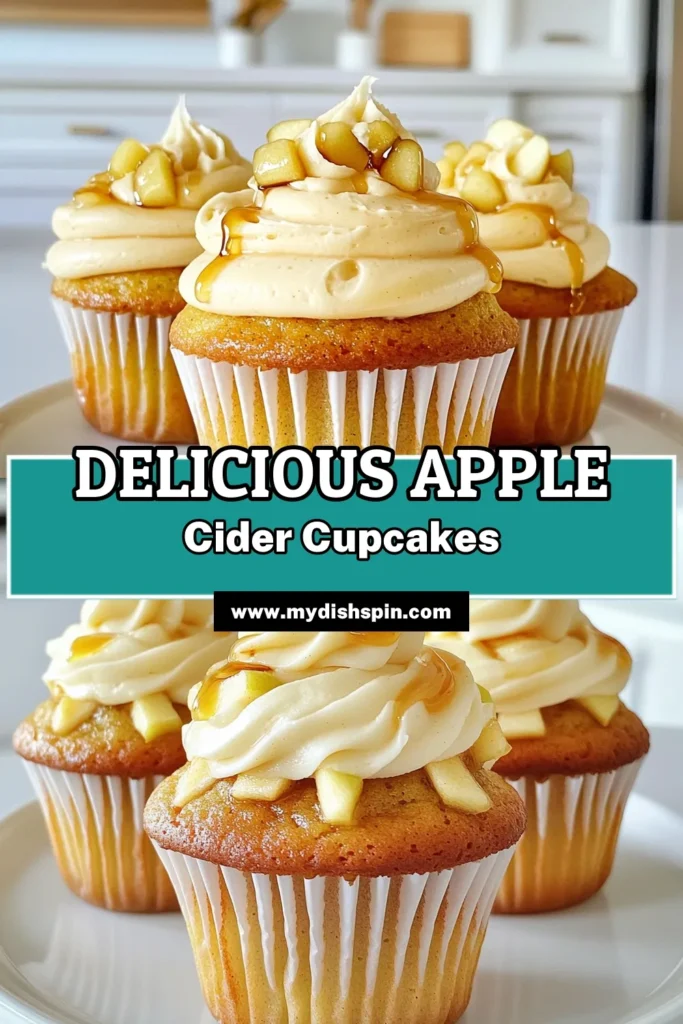 Indulge in the deliciousness of Apple Cider Cupcakes that are perfect for any fall gathering! These moist cupcakes are made with fresh apple cider and topped with creamy maple frosting, making them a seasonal treat you don’t want to miss. Follow our simple recipe and impress your friends and family! Click through for the full recipe and bake your way to a lovely autumn dessert. #AppleCiderCupcakes #FallBaking #DessertRecipes #CupcakeLove
