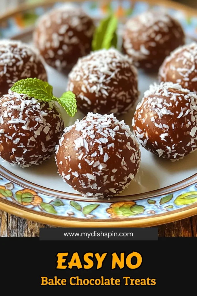 Indulge in the ultimate treat with these No Bake Chocolate Coconut Balls! These easy-to-make delights combine wholesome ingredients like oats, coconut, and almond butter for a deliciously satisfying snack. Perfect for parties or a sweet craving, they're ready in just an hour! Click to discover the full recipe and whip up a batch of these mouthwatering bites today. Your taste buds will thank you! #NoBakeRecipes #ChocolateTreats #HealthySnacks #CoconutDesserts