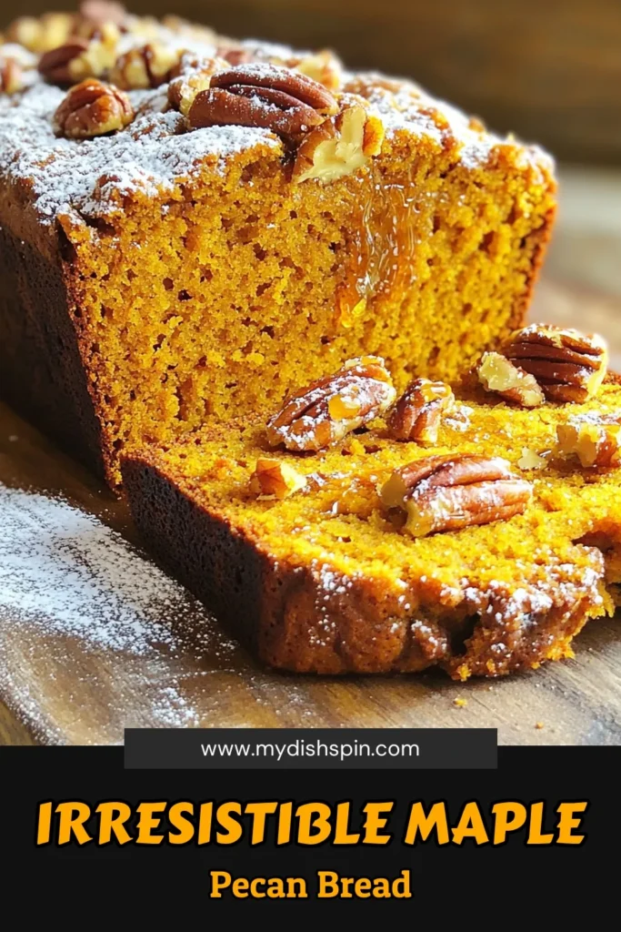 Delight in the flavors of fall with this irresistible Maple Pecan Pumpkin Bread! With simple ingredients like pumpkin puree, maple syrup, and crunchy pecans, this recipe is perfect for cozy mornings or festive gatherings. Discover how easy it is to bake a loaf that’s moist and full of warm spices. Click through for the full recipe and impress your loved ones today! #PumpkinBread #FallBaking #MaplePecan #RecipeIdeas