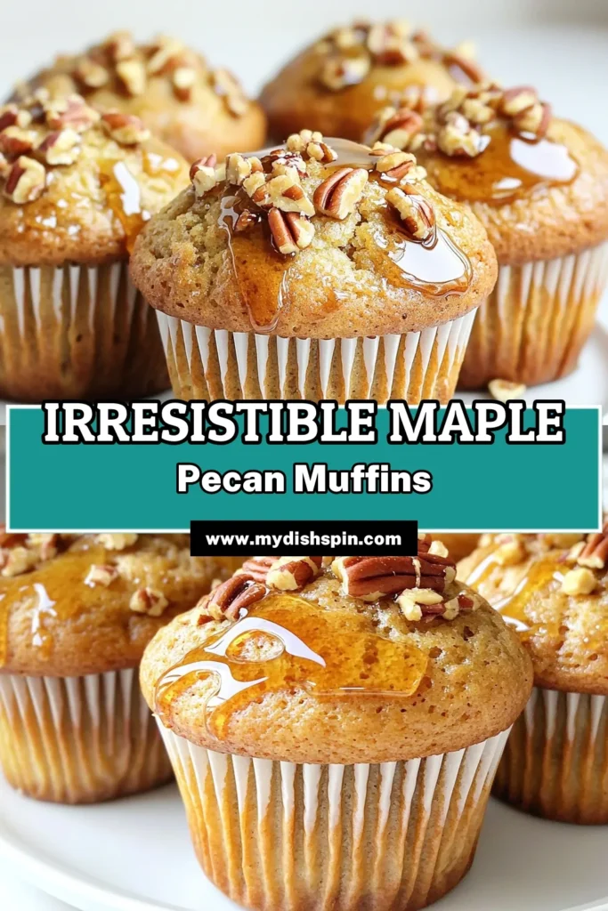 Indulge in the delightful taste of homemade Maple Pecan Muffins! This easy recipe combines the sweetness of maple syrup with crunchy pecans for a perfect breakfast or snack. In just 35 minutes, you can have 12 delicious muffins ready to impress your family and friends. Follow our simple steps and enjoy warm muffins drizzled with syrup. Click through for the full recipe and elevate your baking game today! #MaplePecanMuffins #BakingRecipes #MuffinRecipe #HomemadeGoodness