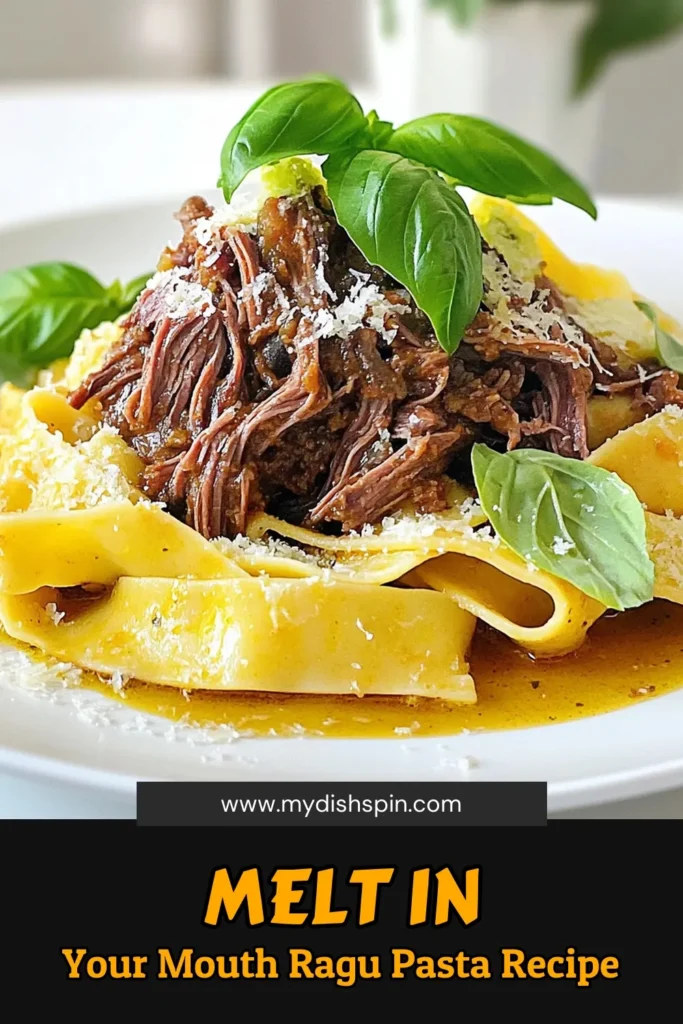 Indulge in a hearty Slow Cooker Short Rib Ragu with Pappardelle that’s perfect for cozy nights! This mouthwatering dish combines tender short ribs, aromatic veggies, and rich flavors cooked to perfection in your slow cooker. Ideal for family dinners or entertaining. Click to explore the full recipe and impress everyone at your table! #SlowCookerRecipes #PastaLovers #ComfortFood #BeefRagu