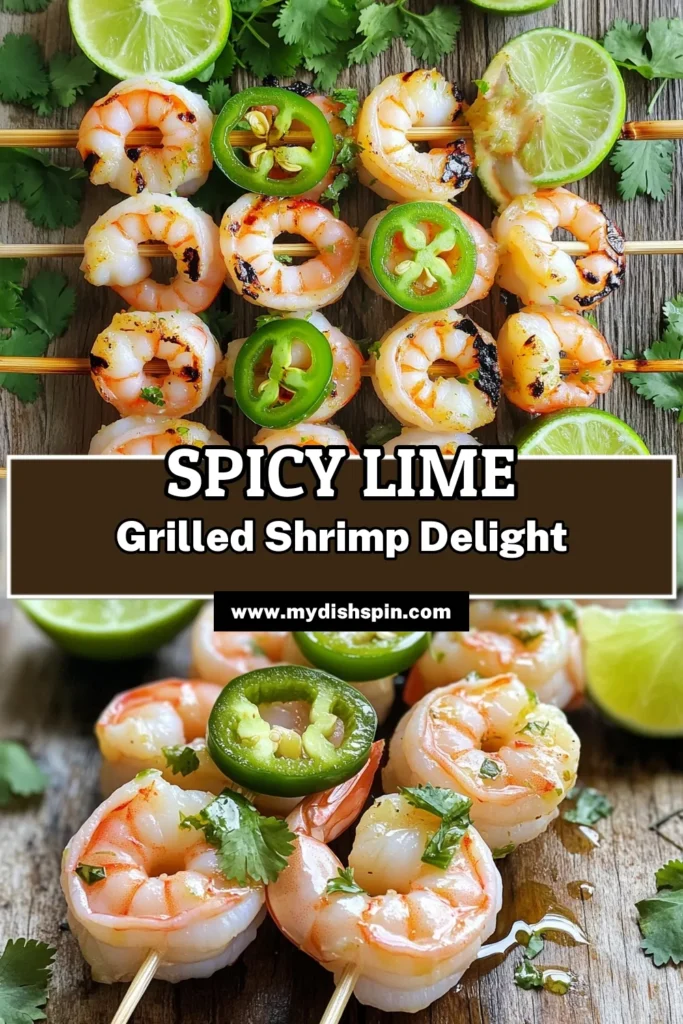 Savor the flavor with this mouthwatering Jalapeño Lime Grilled Shrimp recipe! Perfect for summer barbecues or weeknight dinners, these succulent shrimp are marinated in a zesty mix of jalapeños, lime, and spices for an irresistible kick. Ready in just 40 minutes, they're sure to impress your guests. Click through to discover the full recipe and elevate your grilling game tonight! #GrilledShrimp #SeafoodRecipes #SummerGrilling #RecipeOfTheDay