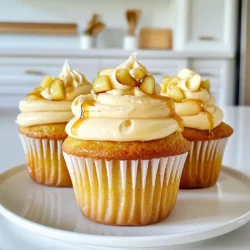 - 1 ½ cups all-purpose flour - 1 tsp baking powder - ½ tsp baking soda - ½ tsp salt - 1 tsp ground cinnamon - ½ tsp ground nutmeg - ½ cup unsalted butter, softened - 1 cup granulated sugar - 2 large eggs - 1 tsp vanilla extract - 1 cup apple cider (not spiced) - ½ cup diced apples (preferably Granny Smith) - 1 cup unsalted butter, softened - 4 cups powdered sugar - 4 tbsp maple syrup - 2-3 tbsp milk (as needed for consistency) - Pinch of salt When I make these cupcakes, I love the mix of flavors. The apple cider gives them a sweet and tangy taste. The spices, like cinnamon and nutmeg, add warmth. Dicing Granny Smith apples adds a nice crunch. For the maple frosting, I use real maple syrup. It makes the frosting rich and sweet. Adjusting the milk helps to get the right texture. You want your frosting creamy, but not too runny. Using these fresh ingredients makes a big difference. They add bright flavors and great texture. You can feel good about making these tasty treats! - Preheat oven to 350°F (175°C). - Prepare muffin tin with cupcake liners. Start by setting your oven to 350°F. This helps the cupcakes bake evenly. Next, take a 12-cup muffin tin and line each cup with cupcake liners. This keeps the cupcakes moist and easy to remove. - Whisk together dry ingredients. - Cream butter and sugar; add eggs and vanilla. - Combine dry and wet ingredients with apple cider. In a medium bowl, whisk together 1 ½ cups of flour, 1 teaspoon baking powder, ½ teaspoon baking soda, ½ teaspoon salt, 1 teaspoon cinnamon, and ½ teaspoon nutmeg. This mix gives your cupcakes great flavor. Now, in a large bowl, cream ½ cup of softened butter and 1 cup of sugar. Mix until it looks light and fluffy, which usually takes about 3-5 minutes. Then, add 2 eggs one at a time. Mix well after each egg. Stir in 1 teaspoon of vanilla extract. Next, slowly add the dry mix to the butter mixture. Alternate with 1 cup of apple cider. Start and finish with the dry mix. Mix until just combined. This keeps the batter light and fluffy. - Fold in diced apples. - Divide batter into liners and bake. - Cooling instructions for baked cupcakes. Gently fold in ½ cup of diced Granny Smith apples. These add a nice texture and flavor. Now, divide the batter evenly into the cupcake liners, filling each about two-thirds full. Bake in the preheated oven for 18-20 minutes. To check if they are done, insert a toothpick. If it comes out clean, they are ready. Let the cupcakes cool in the pan for 5 minutes, then move them to a wire rack. This helps them cool fully. - Beat butter until creamy. - Gradually add powdered sugar and maple syrup. - Adjusting consistency with milk. For the frosting, beat 1 cup of softened butter in a large bowl until creamy. Slowly add 4 cups of powdered sugar. Mix until it is well combined. Then, stir in 4 tablespoons of maple syrup and a pinch of salt. If the frosting is too thick, add 2-3 tablespoons of milk. This helps you get the right creamy texture. - Cool cupcakes completely before frosting. - Techniques for applying frosting. Wait until the cupcakes are completely cool before frosting them. This keeps the frosting from melting. Use a piping bag or a knife to frost each cupcake generously with the maple frosting. You can also drizzle extra maple syrup on top or sprinkle with chopped pecans for a lovely touch. Importance of ingredient temperature Using room temperature ingredients makes a big difference. Softened butter mixes better with sugar, creating a light batter. Eggs should also be at room temp. This helps them blend well into the mix. Avoiding overmixing batter Mix the batter just until combined. Overmixing can lead to dense cupcakes. You want them light and fluffy. Gently fold in the diced apples at the end. This keeps your cupcakes airy and soft. Achieving the right consistency For maple frosting, start by creaming the butter. Gradually add powdered sugar. Mix until it’s smooth. If it's too thick, add milk a little at a time. You want it creamy but not runny. Tips for piping and styling frosting Use a piping bag for a neat look. If you don’t have one, a knife works too. Swirl the frosting on top for a lovely finish. Experiment with different designs for fun! Optional toppings for decoration Get creative with toppings! Drizzle extra maple syrup on top. Chopped pecans add crunch and taste. A sprinkle of cinnamon can also enhance the flavor. Ideal occasions to serve these cupcakes These cupcakes are perfect for fall gatherings. They fit right in at birthday parties or family get-togethers. Serve them at Thanksgiving for a tasty twist on dessert. Everyone will love them! {{image_2}} For a fun twist, consider using cream cheese frosting. It adds a tangy flavor that pairs well with the sweet cider. To make it, blend 8 oz of cream cheese with ½ cup of butter. Add 4 cups of powdered sugar and 1 tsp of vanilla. Adjust for sweetness as needed. Whipped cream topping is another light option. Use heavy cream and beat it until soft peaks form. Sweeten with a bit of sugar and vanilla. This topping gives a fluffy finish and adds a nice touch to your cupcakes. You can add nuts or spices to your cupcakes for extra flavor. Chopped walnuts or pecans give a nice crunch. A pinch of ginger or cloves can also enhance the warm spice notes. Using different apple varieties can change the taste as well. Try using Honeycrisp for a sweeter cupcake or Fuji for a crisp bite. Each type of apple brings its own unique flavor to the mix. If you need gluten-free options, use a gluten-free flour blend. Make sure it measures just like all-purpose flour. This way, you can still enjoy the cupcakes without the gluten. For dairy-free substitutions, use vegan butter instead of regular butter. Applesauce can replace eggs if you want to make it vegan. Also, choose a dairy-free milk for the frosting to keep it creamy. To keep your apple cider cupcakes fresh, store them in an airtight container. Place a piece of wax paper between layers to avoid sticking. This method protects the frosting. You can also use a cake dome for easy access. Keep them at room temperature to maintain their fluffy texture. You can freeze un-frosted cupcakes for up to three months. Wrap each cupcake in plastic wrap and place them in a freezer bag. For frosted cupcakes, freeze them on a baking sheet first. Once frozen, wrap them in plastic wrap. To thaw, leave them at room temperature for about an hour. Enjoy them fresh! At room temperature, apple cider cupcakes last about three days. If you store them properly, they can stay fresh for up to a week. For longer freshness, keep them in the fridge. Just remember to let them warm up before serving. This way, they taste even better! Apple cider cupcakes can last for about 3 to 5 days when stored properly. Keep them in an airtight container at room temperature. If you want them to last longer, you can store them in the fridge. Just remember, the frosting may soften in the fridge. If you're not eating them right away, freeze them for up to three months. Just wrap each cupcake in plastic wrap and place them in a freezer bag. Yes, you can use spiced apple cider. It will add a warm flavor to your cupcakes. However, you might want to cut back on the spices in the recipe. This helps avoid an overpowering spice taste. If you enjoy a warmer flavor, spiced cider is a great choice. Just keep an eye on the overall spice balance in your cupcakes. You can make the batter a few hours ahead of time. Just store it in the fridge until you're ready to bake. This can be a great time-saver if you're prepping for a party. If you want to prepare it the night before, let it sit at room temperature for about 30 minutes before baking. This helps the batter rise better. Granny Smith apples work best in this recipe. They add a nice tartness that balances the sweetness of the cupcakes. Other good options include Honeycrisp or Fuji apples. These apples also add a great texture and flavor. Just make sure to chop them into small pieces for even baking. These apple cider cupcakes are easy to make and full of flavor. You learned the best ingredients, how to bake them, and tips for frosting. Plus, we covered storage and variations to keep things fun. In my view, these cupcakes bring joy to any occasion. Enjoy baking and sharing them with family and friends. Your kitchen will smell amazing, and everyone will love the taste!