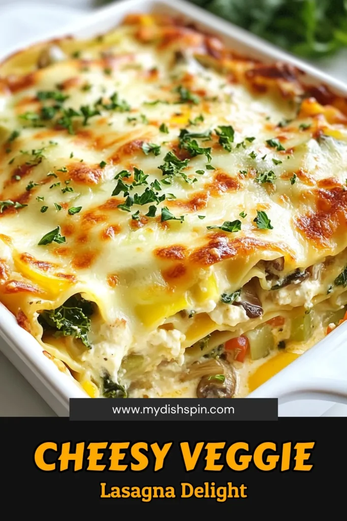 Discover the delicious Loaded Veggie White Lasagna, a perfect blend of flavors in this creamy white sauce lasagna recipe. Packed with ricotta cheese, zucchini, kale, and more, this vegetarian lasagna with kale is sure to please everyone at the table. Plus, with easy no-boil lasagna recipes, dinner prep is a breeze! Try this flavorful dish tonight and elevate your pasta game. Save this recipe for your next meal! #VeggieLasagna #WhiteSauce #RicottaCheese #NoBoilLasagna