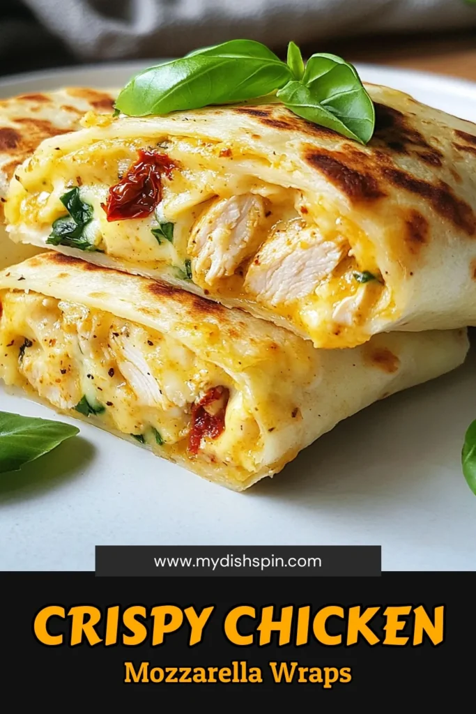 Discover the ultimate recipe for Air Fryer Chicken Mozzarella Wraps! This easy chicken tortilla wrap combines tender, shredded chicken with gooey mozzarella, fresh spinach, and sun-dried tomatoes for a delicious twist on healthier chicken wraps. Cooked to crispy perfection in just 25 minutes, these crispy chicken mozzarella wraps are sure to become a family favorite. Click for the full recipe and start your cooking adventure today! #AirFryerRecipes #HealthyEating #ChickenWraps #DinnerIdeas