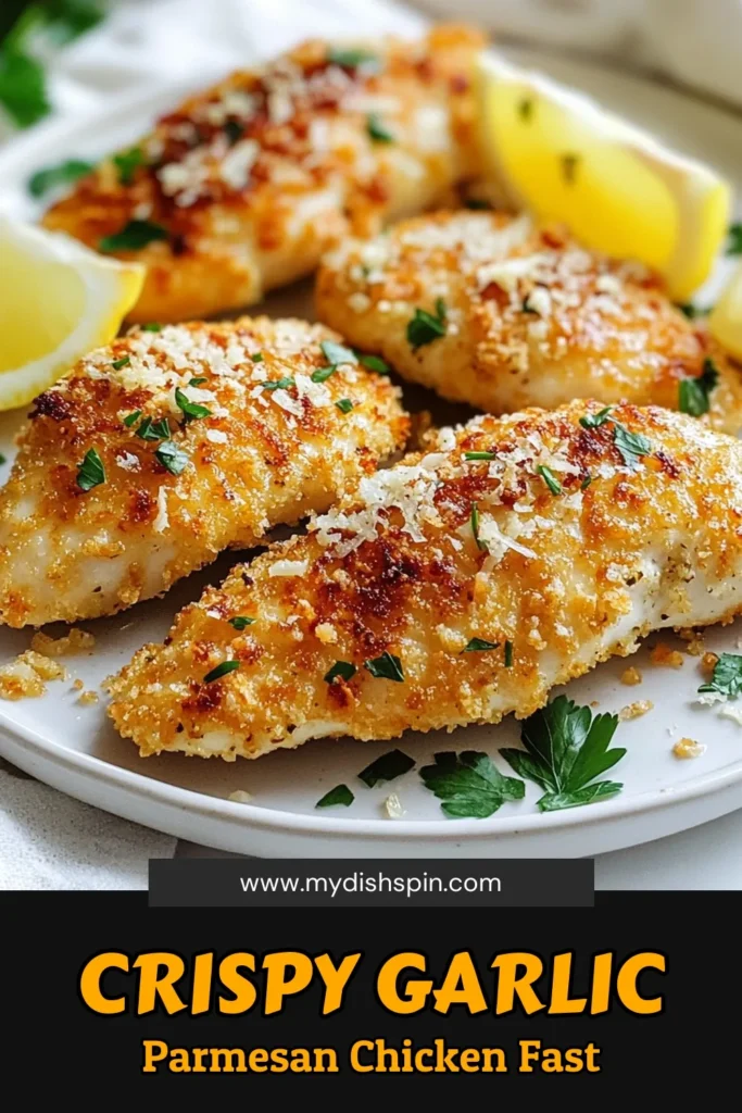 Looking for a quick and delicious dinner? Try this Garlic Parmesan Air Fryer Chicken recipe that combines crispy panko chicken with a flavorful garlic and cheese coating. It's the perfect healthy chicken dinner that’s easy to make in under 25 minutes. Enjoy this savory dish that the whole family will love! Save this easy chicken recipe for your next meal plan! #AirFryerChicken #GarlicParmesanChicken #HealthyDinner #EasyRecipes