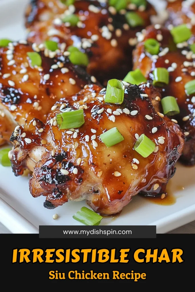 Discover the mouthwatering Char Siu Chicken Recipe that will elevate your dinner game! These sweet and savory chicken thighs are marinated in an easy Char Siu marinade made with hoisin, soy sauce, and Chinese five-spice for ultimate flavor. Baked to perfection, this Chinese five-spice chicken recipe is a delicious crowd-pleaser. Try it tonight and enjoy a delightful meal! Save this recipe for later! #CharSiuChicken #EasyRecipes #DinnerIdeas #FusionCuisine