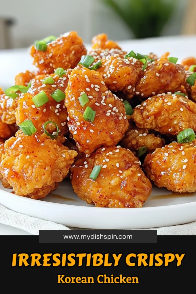 Satisfy your cravings with this crispy Korean popcorn chicken recipe! Juicy, tender chicken thighs are marinated in buttermilk, coated in a perfect blend of spices, and fried to golden perfection. Tossed in a delicious gochujang sauce, this dish is bursting with flavor. Ready to impress your family and friends? Click through for the full recipe and start cooking! #KoreanFood #PopcornChicken #SpicyChicken #RecipeIdeas