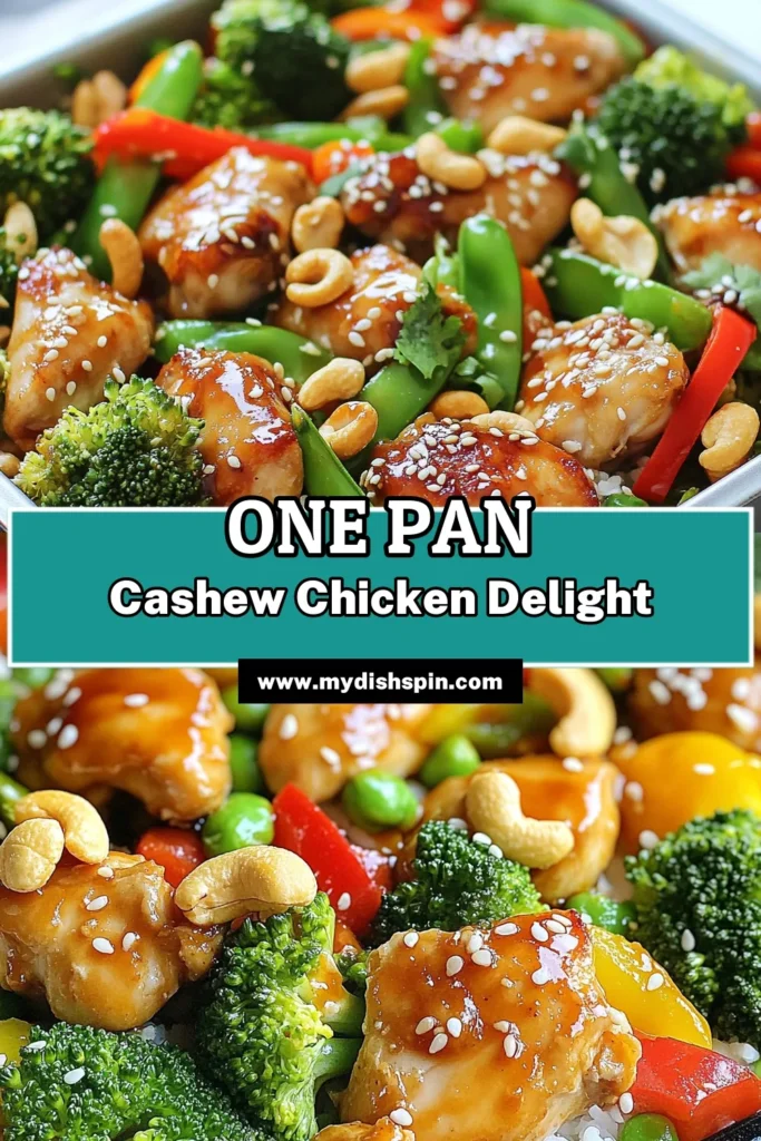 Discover the deliciousness of sheet pan cashew chicken, an easy chicken recipe that’s perfect for busy nights! This healthy dinner idea combines tender chicken, crunchy cashews, and vibrant veggies all in one pan for a hassle-free meal. Plus, it’s a gluten-free chicken recipe that everyone will love. Try this simple, flavorful dish tonight! Save this recipe for your next one pan meal! #SheetPanCashewChicken #HealthyDinnerIdeas #GlutenFreeRecipes #OnePanMeals
