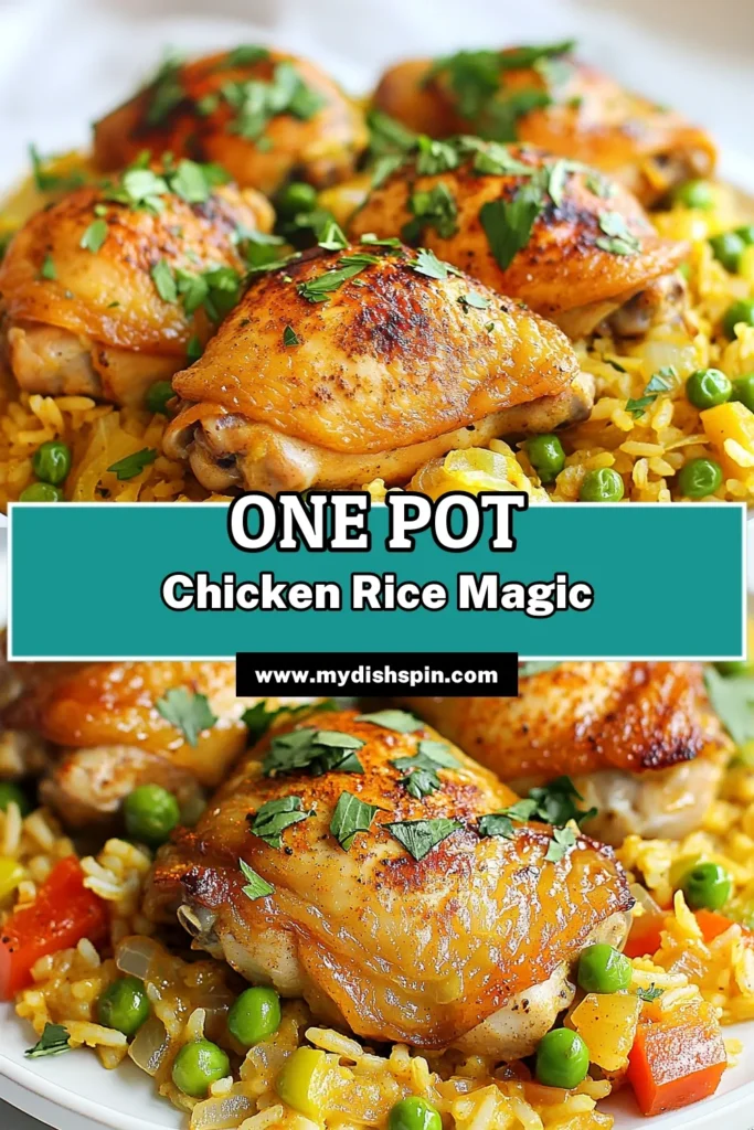 Discover this delicious one-pot chicken and rice recipe that's perfect for busy weeknights! This easy chicken rice recipe features tender chicken thighs cooked with aromatic spices like smoked paprika, resulting in a flavorful smoked paprika chicken dish. In just 40 minutes, you can enjoy a quick dinner recipe that's satisfying and easy to make. Save this recipe to impress your family with a delightful meal tonight! #OnePotChickenAndRice #EasyChickenRiceRecipe #QuickDinnerRecipes #ChickenThighsWithRice