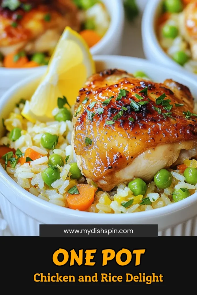 Discover the ultimate one-pot chicken dinner with this flavorful Instant Pot chicken and rice recipe! This easy chicken thighs recipe blends tender chicken with aromatic spices and veggies, perfect for quick Instant Pot meals. In just 30 minutes, you'll have a delicious dinner that the whole family will love. Try it tonight and enjoy a comforting meal in no time! Save this recipe for later! #InstantPotRecipes #ChickenDinner #QuickMeals #WeeknightDinner