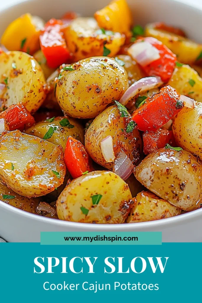Discover the deliciousness of Cajun spiced potatoes with this easy slow cooker potato recipe! Perfectly seasoned, these vegetable broth potatoes are a flavorful addition to any meal. Simply toss baby potatoes with Cajun seasoning and let your slow cooker do the work. Ideal for busy weeknights or gatherings, these spiced slow cooker recipes are sure to impress. Save this recipe for your next cooking adventure! #CajunPotatoes #SlowCookerRecipes #EasyCajunPotatoes #VegetableBrothRecipes