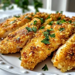 To make melt in your mouth chicken, gather these items: - 4 boneless, skinless chicken breasts - 1 cup buttermilk - 1 tablespoon Dijon mustard - 1 teaspoon garlic powder - 1/2 teaspoon smoked paprika - 1 teaspoon onion powder - 1/2 teaspoon cayenne pepper (optional for heat) - 1 cup all-purpose flour - 1/2 cup breadcrumbs (panko for extra crunch) - Salt and pepper to taste - 1/4 cup unsalted butter, melted - Fresh parsley for garnish You can swap some ingredients for taste or diet needs: - Use yogurt instead of buttermilk for a tangy twist. - Any mustard can replace Dijon if you want a different flavor. - Garlic powder can be replaced with fresh minced garlic. - For a smokier taste, try chipotle powder instead of smoked paprika. - You can use almond flour for a gluten-free option. - If you want less crunch, skip the breadcrumbs altogether. Before cooking, check if you have these staples: - Salt and pepper are must-haves for seasoning. - All-purpose flour is essential for breading. - Breadcrumbs can be regular or panko for crunch. - Unsalted butter adds richness to the dish. - Spices like garlic powder, onion powder, and paprika are key flavors. With these ingredients and tips, you can create a deliciously tender and juicy chicken dish that everyone will love! {{ingredient_image_1}} To start, you need to marinate the chicken. This step makes the chicken juicy and tender. In a large bowl, mix one cup of buttermilk, one tablespoon of Dijon mustard, one teaspoon of garlic powder, and half a teaspoon of smoked paprika. Add one teaspoon of onion powder, optional cayenne pepper, and a pinch of salt and pepper. Stir well until combined. Now, add the chicken breasts. Make sure each piece is fully covered in the marinade. Cover the bowl and put it in the fridge. Let it marinate for at least two hours. If you have more time, letting it sit overnight makes it even better. Next, let’s prepare the breading. Preheat your oven to 375°F (190°C). In one shallow dish, mix one cup of all-purpose flour with salt and pepper for taste. In another dish, place half a cup of breadcrumbs. I like to use panko for extra crunch. This will give your chicken a nice crispy coating. Set these dishes aside. Now it’s time to bread and bake the chicken. Take the marinated chicken out of the bowl. Let any excess marinade drip off. First, coat each chicken breast in the flour mixture. Then, dip it back into the buttermilk. Finally, press it into the breadcrumbs, making sure it is well coated. Place the breaded chicken on a baking sheet lined with parchment paper. Drizzle a quarter cup of melted unsalted butter over the chicken. This adds flavor and helps with browning. Bake the chicken for 25 to 30 minutes. Check that the internal temperature reaches 165°F (75°C). The coating should look golden brown and crispy. Once done, take the chicken out and let it rest for five minutes. This step helps the juices stay inside, making each bite melt in your mouth. To make your chicken tender, marinate it in buttermilk. Buttermilk breaks down tough fibers. Use a mix of spices to add flavor. I suggest letting the chicken sit in the marinade for at least two hours. For best results, let it marinate overnight. This gives the flavors time to soak in. When you cook it, keep an eye on the temperature. Cook until it reaches 165°F. This ensures it stays juicy and tender. Baking is my favorite method for this chicken. It cooks evenly and keeps the meat moist. Frying can add extra crunch but also extra fat. If you want a lighter dish, baking is the way to go. Preheat your oven to 375°F. This temperature helps achieve a nice golden crust. If you prefer frying, use a deep pan with hot oil. Just remember to watch the time closely. To make this dish, you will need a few key tools: - Large mixing bowl for marinating - Shallow dishes for breading - Baking sheet lined with parchment paper - Meat thermometer for checking doneness - Tongs for easy handling of the chicken These tools will help you create the perfect Melt In Your Mouth Chicken. They make the process smooth and easy. Keep them handy for your next cooking adventure! Pro Tips Marination Time Matters: For the best flavor and tenderness, marinate the chicken overnight. The longer it sits in the buttermilk mixture, the more flavorful and juicy it will become. Breadcrumb Choice: Using panko breadcrumbs instead of regular breadcrumbs will give your chicken a delightful crunch. Don't skip this step for that extra crispy texture! Check for Doneness: Always use a meat thermometer to ensure your chicken is fully cooked. The internal temperature should reach 165°F (75°C) for safety and optimal juiciness. Resting is Key: Allowing the chicken to rest for 5 minutes after baking helps the juices redistribute, resulting in a more tender and flavorful bite. {{image_2}} You can change the flavor of Melt In Your Mouth Chicken by adding herbs and spices. Instead of using just smoked paprika, try using Italian seasoning or oregano. For a fresh twist, add some lemon zest or fresh thyme. If you like heat, increase the cayenne pepper. You can also use different mustards, like whole grain or spicy brown, for a unique taste. If you want an easy method, use a slow cooker. Just place the marinated chicken and cook on low for 4-6 hours. This will make the chicken super tender. Another option is sous vide. Seal the marinated chicken in a bag, then cook it in a water bath at 145°F for 1-2 hours. This keeps the chicken juicy and allows for perfect cooking. Melt In Your Mouth Chicken pairs well with many sides. Try serving it with creamy mashed potatoes or a fresh green salad. Roasted vegetables like carrots or broccoli add color and nutrition. You can also serve it with a light sauce, like honey mustard or a tangy barbecue sauce, for extra flavor. To keep your melt in your mouth chicken fresh, store it in an airtight container. Make sure it cools down first. Place the chicken in the fridge. It will stay good for up to three days. If you want to keep it longer, use the freezer. When you’re ready to eat the leftovers, reheat them gently. Place the chicken in the oven at 350°F (175°C). Heat for about 15 to 20 minutes. This warms the chicken without drying it out. You can also use a microwave. Just cover it with a damp paper towel to keep moisture in. To freeze the chicken, wrap each piece tightly in plastic wrap. Then place them in a freezer bag. Make sure to squeeze out as much air as possible. Label the bag with the date. This chicken can be frozen for up to three months. When you're ready to enjoy it, thaw it overnight in the fridge before reheating. To check if the chicken is cooked, use a meat thermometer. Insert it into the thickest part of the breast. The chicken should reach 165°F (75°C). If you don't have a thermometer, you can cut into the chicken. The meat should be white, not pink. Juices should run clear. Yes, you can use skin-on chicken if you prefer. Skin adds flavor and crispiness. Just adjust the cooking time a bit. Skin-on chicken may take longer to cook. Keep checking the internal temperature to ensure it’s done. This chicken pairs well with many sides. Here are some ideas: - Mashed potatoes - Steamed vegetables - Rice or quinoa - A fresh green salad - Roasted carrots These sides will complement the chicken's flavor and make a great meal. This blog post covered key steps to make delicious, tender chicken. You learned about the best ingredients, marinating, and breading. We shared tips for cooking methods and tools that enhance flavor. We also explored variations and serving ideas to keep meals exciting. Remember, storing leftovers and reheating properly helps keep the chicken tasty. Now, you have all you need to create your own melt-in-your-mouth chicken. Enjoy your cooking adventure!