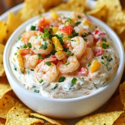 - 1 lb shrimp, peeled and deveined - 1 tablespoon Cajun seasoning - 1 cup cream cheese, softened - 1/2 cup sour cream - 1/2 cup mayonnaise - 1 cup shredded Monterey Jack cheese - 1/4 cup green onions, chopped - 1 red bell pepper, diced - 1 teaspoon garlic powder - Salt and pepper to taste - Tortilla chips or veggies, for serving The key to making a great creamy Cajun shrimp dip is in the ingredients. You need fresh shrimp and bold flavors. Start with 1 pound of shrimp, peeled and deveined. This is the heart of the dip. Toss the shrimp with 1 tablespoon of Cajun seasoning. This gives it a nice kick. Next, let's talk about the creamy base. You will need 1 cup of cream cheese, softened. This makes the dip rich and smooth. Add in 1/2 cup of sour cream and 1/2 cup of mayonnaise. These ingredients blend well together. Finally, mix in 1 cup of shredded Monterey Jack cheese. This cheese adds a nice texture and flavor. Now, for the veggies. Chop up 1/4 cup of green onions and 1 red bell pepper. These will bring freshness and color. Don't forget 1 teaspoon of garlic powder to enhance the taste. Season with salt and pepper to your liking. For serving, I like to use tortilla chips or fresh veggies. They complement the dip perfectly and add crunch. This creamy Cajun shrimp dip is all about balance. The heat from the Cajun spices pairs well with the creamy base and fresh veggies. {{ingredient_image_1}} First, take your shrimp and toss them with one tablespoon of Cajun seasoning. Make sure every shrimp gets a good coat of spice. Next, heat two tablespoons of olive oil in a skillet over medium heat. When the oil is hot, add the seasoned shrimp. Sauté them for about three to four minutes until they turn pink and are fully cooked. Once done, remove them from the heat and let them cool a bit. In a large mixing bowl, combine one cup of softened cream cheese, half a cup of sour cream, and half a cup of mayonnaise. Use a mixer or a spatula to mix these ingredients until they are smooth and creamy. This step is key to making your dip rich and delicious. Now, it’s time to bring everything together. Add one cup of shredded Monterey Jack cheese, a quarter cup of chopped green onions, and one diced red bell pepper to your creamy base. Also, sprinkle in one teaspoon of garlic powder. Mix everything well to combine. Then, chop your cooked shrimp into smaller pieces, or leave them whole if you like a chunkier dip. Fold the shrimp into the mixture, and season with salt and pepper to taste. Transfer your dip to a serving bowl. To let the flavors meld, refrigerate it for at least 30 minutes. This chill time improves the taste and gives you a better dip. Enjoy with tortilla chips or fresh vegetable sticks for a perfect snack! You can easily change the spice level of your dip. If you want less heat, use less Cajun seasoning. If you love spice, feel free to add more. Just remember, a little goes a long way. Taste as you go to find your perfect balance. Want to make your dip even creamier? You can swap in different cheeses. Cream cheese works great, but try adding mozzarella or cheddar for a twist. You can also add more cream to boost the rich texture. Just mix until it’s smooth and ready. Making this dip a day early can boost the flavor. Just mix it up and store it in the fridge. The flavors will blend nicely overnight. When you serve it, it will taste even better! This is a great trick for parties or gatherings. Pro Tips Use Fresh Shrimp: For the best flavor and texture, opt for fresh shrimp instead of frozen. If using frozen, be sure to thaw them completely and pat them dry before seasoning. Adjust the Spice Level: Feel free to modify the amount of Cajun seasoning to suit your taste. For a milder dip, use less seasoning or choose a mild blend. Incorporate Other Veggies: Add extra color and nutrition by incorporating other vegetables like diced tomatoes or chopped spinach into the dip. Let it Chill: Allow the dip to chill for at least 30 minutes before serving. This helps the flavors to meld together and enhances the overall taste. {{image_2}} You can make a tasty veggie-based dip by swapping shrimp for a mix of veggies. Use 1 cup of chopped mushrooms, 1 cup of diced zucchini, and 1 cup of spinach instead. Sauté these veggies in olive oil until soft. Follow the same steps to mix in cream cheese, sour cream, and mayonnaise. Add shredded cheese and spices as you would with shrimp. This gives you a rich, creamy dip that everyone can enjoy. If you want to change the cheese, try different types for fun flavors. You could use cheddar cheese for a sharp taste. Creamy goat cheese adds a tangy kick. For a smoky flavor, try smoked Gouda. Experimenting with cheese can take your dip to new heights while keeping it creamy and delicious. To add more heat, you can include jalapeños or hot sauce. Chop 1-2 jalapeños and fold them into the dip for a spicy kick. If you love heat, mix in a teaspoon of your favorite hot sauce. This will give the dip an extra layer of flavor and make it great for spicy food lovers. Adjust the heat level to fit your taste buds! Creamy Cajun Shrimp Dip keeps well in the fridge. It lasts about three to four days. Store the dip in an airtight container. This keeps it fresh and tasty. Always check for any off smells before serving. You can freeze Creamy Cajun Shrimp Dip, but it may change texture. To freeze, place the dip in a freezer-safe container. Seal it tightly to avoid freezer burn. It can stay in the freezer for up to three months. When you’re ready to eat, thaw it in the fridge overnight. Reheating isn't usually needed since this dip is served cold or at room temperature. If you prefer it warm, gently heat it in a skillet over low heat. Stir it often to prevent burning. You can also microwave it in short bursts. This way, it warms up without losing its creamy texture. Yes, but thaw before cooking. Frozen shrimp can work well. Just make sure they are fully thawed. You can do this by placing them in the fridge overnight or running them under cold water for a few minutes. This helps them cook evenly and keeps the dip creamy. You have many options for dippers. Tortilla chips are great for crunch. They add a nice contrast to the creamy dip. Fresh veggies like carrots, celery, and bell pepper sticks work well too. They bring a fresh taste and are healthy. You can even try pita chips or bread slices if you like. The choice is yours! To add more spice, you can use extra Cajun seasoning. Just sprinkle a little more into the mix. If you want more heat, add diced jalapeños. You can also try a few drops of hot sauce. Start with a little, taste, and adjust. This way, you keep the flavor balanced while making it spicy. This blog post guided you through making Creamy Cajun Shrimp Dip. You learned the right ingredients and how to prepare them step by step. Adjust the spice to fit your taste and don’t be afraid to try different cheeses. Remember, you can make this ahead of time for even better flavor. Store it well in the fridge or freeze to save for later. Enjoy your dip with chips or veggies. I hope you create a delicious treat that everyone loves!