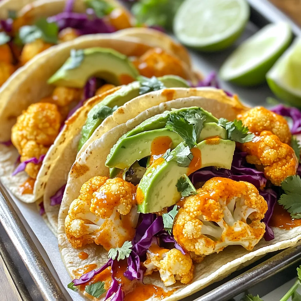 Buffalo Cauliflower Tacos Flavorful and Easy Recipe