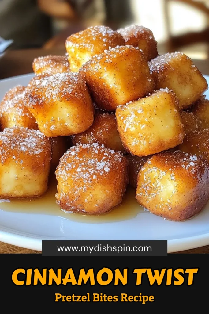 Indulge in these delicious cinnamon sugar pretzel bites that are sure to be a hit with friends and family! This easy pretzel recipe yields soft pretzel bites coated in a sweet cinnamon sugar mixture, perfect for snacking anytime. Homemade pretzel bites are easier than you think and make the perfect treat for gatherings or movie nights. Try this recipe today and enjoy a warm batch of cinnamon sugar snacks! Save now! #CinnamonSugarPretzelBites #EasyPretzelRecipe #CinnamonSugarSnacks #HomemadePretzelBites