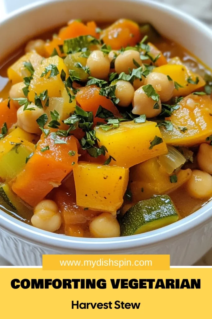 Discover this comforting vegetarian stew recipe that will warm your heart! Packed with fresh vegetables and nourishing chickpeas, this hearty vegetable stew is perfect for a healthy weeknight meal. Easy to make and full of flavor, it's a delightful addition to your collection of healthy vegetarian recipes. Try this easy vegetable stew today and savor the goodness! Save this recipe for later! #VegetarianStew #HealthyRecipes #ChickpeaStew #EasyVegetableStew