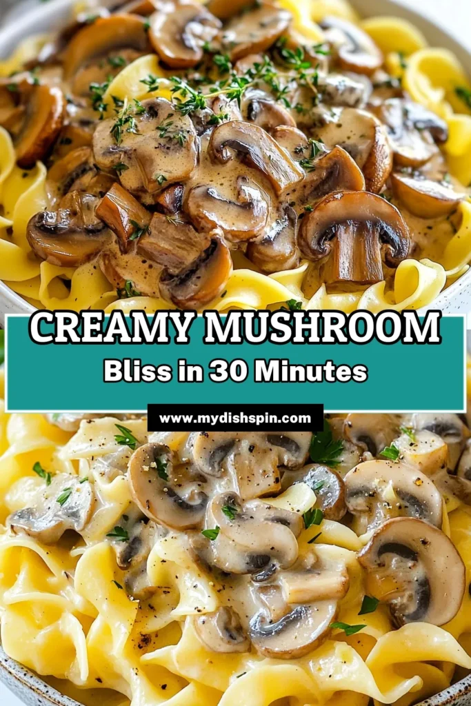 Discover the ultimate comfort food with this Creamy Mushroom Stroganoff! This easy mushroom pasta recipe is a delightful vegetarian mushroom dish that's perfect for cozy dinners. Made with a rich sour cream stroganoff sauce and mixed mushrooms, it's sure to become a family favorite. Try this delicious and simple recipe tonight! Save for later and enjoy! #CreamyMushroomStroganoff #ComfortFoodRecipes #EasyMushroomPasta #VegetarianMushroomRecipe
