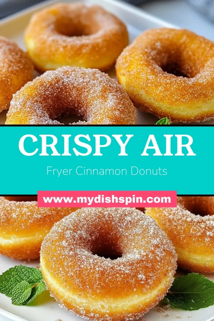 Treat yourself to delicious homemade air fryer donuts with this easy air fryer recipe for cinnamon sugar donuts! These healthy donuts made in the air fryer are not only simple to prepare but also irresistibly fluffy and coated in a sweet cinnamon sugar mix. Perfect for breakfast or a snack, this homemade donuts recipe will quickly become a family favorite. Save and try this delightful treat today! #AirFryerDonuts #CinnamonSugarDonuts #EasyAirFryerRecipes #HealthyDonutsAirFryer