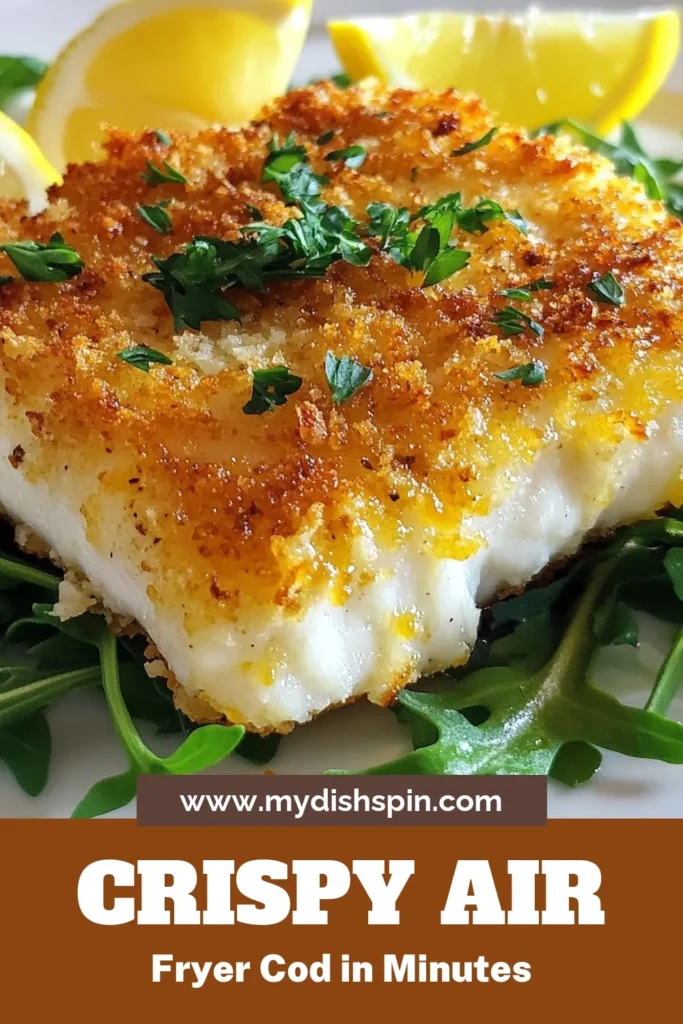 Discover this delicious Air Fryer Cod Recipe featuring Parmesan Crusted Cod that's not only easy to make but also a healthy fish recipe the whole family will love! With crispy cod fillets cooked to perfection in your air fryer, this dish takes just 25 minutes to prepare. Perfect for weeknight dinners or special occasions. Try this quick and tasty meal today! Save this for later! #AirFryerRecipes #HealthyEating #CrispyCod #EasyDinner