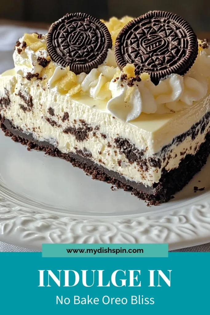 Indulge in this delicious no-bake Oreo cheesecake, the perfect creamy Oreo dessert for any occasion! This easy cheesecake recipe combines crushed Oreos and a velvety filling for a delightful treat. No need to bake—just chill and serve! Impress your guests with this simple Oreo dessert recipe that features real cookies. Click to save and try this no-bake cheesecake with cookies today! #NoBakeOreoCheesecake #CreamyOreoDessert #EasyCheesecakeRecipe #OreoDessertRecipe
