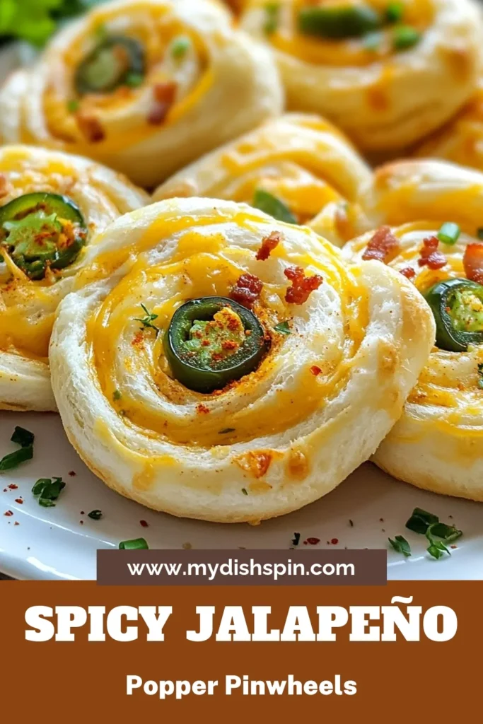 Get ready to wow your guests with these delicious jalapeño popper pinwheels! Perfect for any gathering, this easy appetizer recipe combines cream cheese and spicy jalapeños for a flavor-packed treat. Ideal as spicy pinwheel snacks, they're also great for party food ideas. Whip up these cream cheese pinwheels in just 15 minutes—your friends will love them! Save this recipe now and impress at your next event! #Appetizers #PartySnacks #SpicyTreats #RecipeIdeas