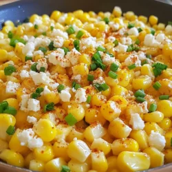 You need 4 cups of fresh corn kernels. This is about 6 ears of corn. Fresh corn gives this dish a sweet taste and a nice crunch. If you can't find fresh corn, use frozen corn. Just skip the shucking step. Next, grab 4 tablespoons of unsalted butter. This adds richness to our dish. Then, use 2 tablespoons of honey. Honey brings a sweet touch that balances the flavors. Together, they make the corn shiny and delicious. For seasoning, you will need: - 1 teaspoon salt - 1/2 teaspoon black pepper - 1/2 teaspoon smoked paprika These spices enhance the corn's natural taste. You can also add a tablespoon of fresh chives, chopped, as a garnish. If you want to get fancy, sprinkle 1/4 cup of crumbled feta cheese on top. This adds creaminess and a bit of tang. {{ingredient_image_1}} Start by shucking the corn. Pull off the green husks and silk strands. Next, use a sharp knife to cut the kernels from the cobs. Make sure to hold the cob upright to catch all the kernels. If you use frozen corn, skip this step. You can go right to cooking. In a large skillet, melt 4 tablespoons of unsalted butter over medium heat. Once the butter is bubbly, add the fresh corn kernels. Sauté the corn for about 5 minutes. Stir it often until the corn gets tender and slightly charred. You want a nice golden color for flavor. Now, drizzle in 2 tablespoons of honey. This adds a sweet touch. Sprinkle in 1 teaspoon of salt, 1/2 teaspoon of black pepper, and 1/2 teaspoon of smoked paprika. Stir everything well until the corn is coated. Heat it through for another 2 to 3 minutes. Your corn should look glossy and smell amazing. If you want, add 1/4 cup of crumbled feta cheese on top. Finish with fresh chives for a pop of color. Serve it hot and enjoy! Start with fresh corn for the best taste. Look for ears with bright green husks. The kernels should feel plump and firm. Sweet corn is ideal for this dish. If you can, buy corn from local farms or markets. This corn tastes better and is often fresher. The right seasonings can make your corn pop. Use salt and pepper to enhance the sweetness. Smoked paprika adds a unique, smoky flavor. This spice works well with the honey and butter. If you like, add fresh herbs like basil or cilantro for a fresh twist. Make your dish look as good as it tastes. Serve the corn in a bright bowl to catch the eye. Crumble feta cheese on top for a creamy touch. Add fresh chives for a pop of color. For a fancy look, use a sprinkle of smoked paprika on the edge of the plate. This dish shines at barbecues or family dinners! Pro Tips Use Fresh Corn: Fresh corn will give you the sweetest and most flavorful dish. Look for corn with bright green husks and moist silk for the best taste. Adjust the Sweetness: Depending on your preference, you can increase or decrease the amount of honey to balance the flavors to your liking. Perfect Charring: Allow the corn to sit in the skillet without stirring for a minute or two to get that beautiful char, enhancing the smoky flavor of the dish. Add a Kick: If you like some heat, consider adding a pinch of cayenne pepper or some diced jalapeños to the skillet along with the corn. {{image_2}} You can boost the flavor of your Honey Butter Skillet Corn with cheese. Feta cheese works well. It adds a creamy, salty touch. Simply crumble about 1/4 cup over the corn before serving. Goat cheese is another great choice. It gives a tangy flavor that pairs nicely with the sweetness of honey. If you love cheddar, sprinkle some shredded cheese while the corn is still warm. It will melt and create a rich, cheesy goodness. If you like heat, you can spice up your dish easily. Add a pinch of cayenne pepper for a kick. You can also use diced jalapeños for a fresh heat. For a smoky flavor, try adding a bit of chipotle powder. Adjust the spices to your taste. Start with a small amount and add more as needed. This way, you can make the dish as mild or hot as you like. You don’t have to use a skillet for this recipe. You can grill the corn for a smoky flavor. Just husk the corn and soak it in water. Grill it until it’s tender. Then, cut the kernels off the cob and mix with honey and butter. You can also use a slow cooker. Combine all the ingredients and cook on low for 2-3 hours. This method is great for busy days. It allows you to focus on other tasks while your corn cooks. You can store Honey Butter Skillet Corn in the fridge. Place the corn in an airtight container. It will stay fresh for up to three days. Make sure it cools down before sealing. This helps keep the corn's texture and flavor. To freeze leftovers, let the corn cool first. Then, use a freezer-safe bag or container. Squeeze out air to prevent freezer burn. It can last up to three months in the freezer. When you’re ready to use it, thaw it in the fridge overnight. Reheat the corn in a skillet over medium heat. Add a little butter for extra flavor. Stir often to heat evenly. You can also use the microwave. Heat in short bursts, stirring in between. This keeps the corn moist and tasty. Yes, you can use frozen corn for this recipe. Just skip the shucking step. Frozen corn cooks well and saves time. It’s also a great option when fresh corn is not in season. The taste may be slightly different, but it will still be sweet and delicious. To make this dish vegan, use a plant-based butter instead of regular butter. You can also replace honey with maple syrup or agave nectar. These swaps keep the sweetness while making the dish plant-friendly. The flavor will still shine through, and you won't miss the dairy at all. Honey Butter Skillet Corn pairs nicely with grilled meats like chicken or steak. It also complements tacos and barbecued dishes. For a lighter meal, serve it with a fresh salad. The sweet and savory flavors of the corn balance well with many foods, making it a versatile side dish. This post covered how to make honey butter skillet corn. We discussed the key ingredients, like fresh corn, butter, and honey. I shared step-by-step cooking tips and offered ways to improve flavor and presentation. You learned about variations, storage, and common questions. Making this dish is simple and rewarding. You can enjoy it as a tasty side for many meals. Try different flavors to make it your own!