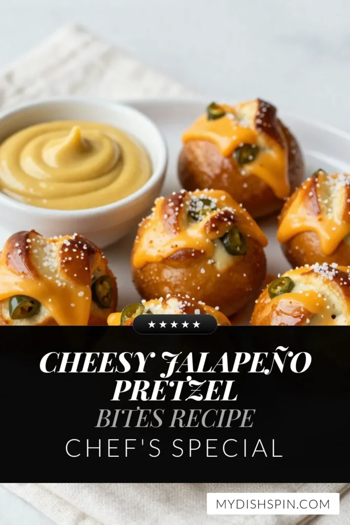 Looking to spice up your snacking game? Try these cheesy jalapeño pretzel bites! This homemade pretzel recipe is perfect for game nights or gatherings, combining soft pretzel dough with a delicious spicy cheese filling. Easy pretzel bites are sure to impress your guests with their flavor. Enjoy these jalapeño cheese appetizers warm, perfect for dipping! Save this recipe for your next snack craving! #CheesyJalapenoPretzels #EasyPretzelBites #SpicyCheeseSnacks #JalapenoCheeseAppetizer