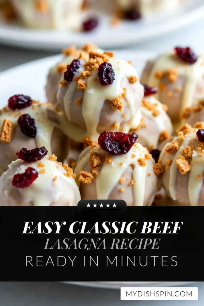 Indulge in these delicious Cranberry Bliss Truffles, the perfect addition to your holiday dessert lineup! This easy no-bake truffle recipe features a creamy blend of cream cheese, dried cranberries, and smooth white chocolate, making it a delightful festive treat. Ideal for sharing or enjoying yourself, these white chocolate truffles are sure to impress. Pin now to wow your guests this season! #CranberryBlissTruffles #NoBakeTruffles #HolidayTreats #FestiveDesserts