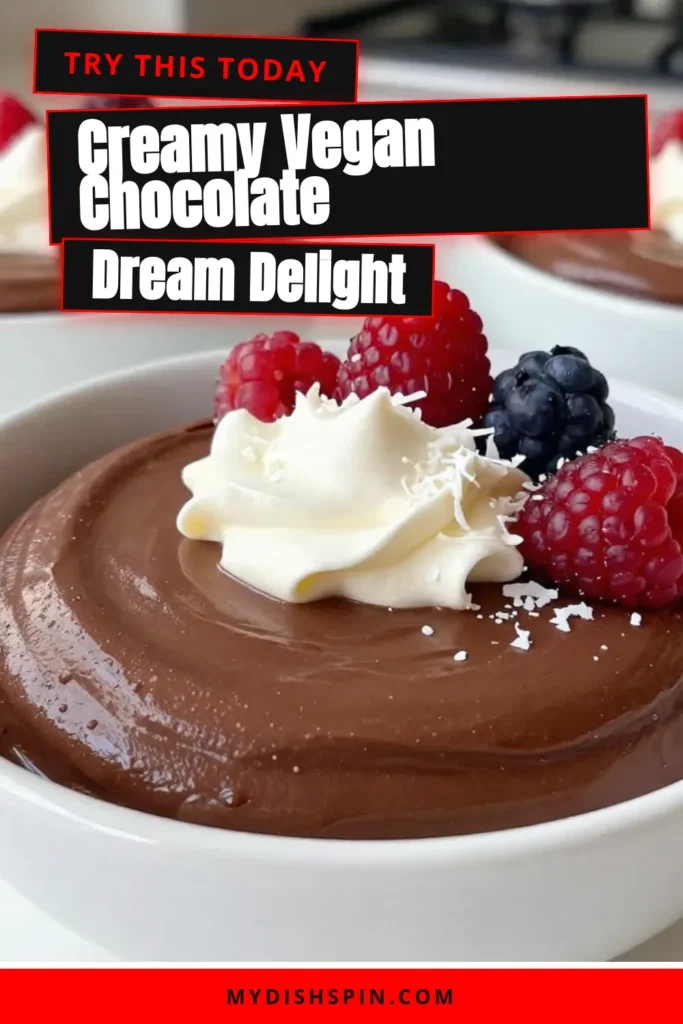 Discover the ultimate vegan chocolate mousse with this easy chocolate avocado mousse recipe! This delicious avocado dessert recipe is not only decadent but also a healthy vegan dessert that's dairy-free. Ready in just 10 minutes plus chilling time, it's perfect for anyone craving a guilt-free treat. Impress your friends with this creamy and nutritious mousse—save this recipe for your next gathering! #VeganDessert #ChocolateAvocadoMousse #DairyFreeDessert #HealthyEating