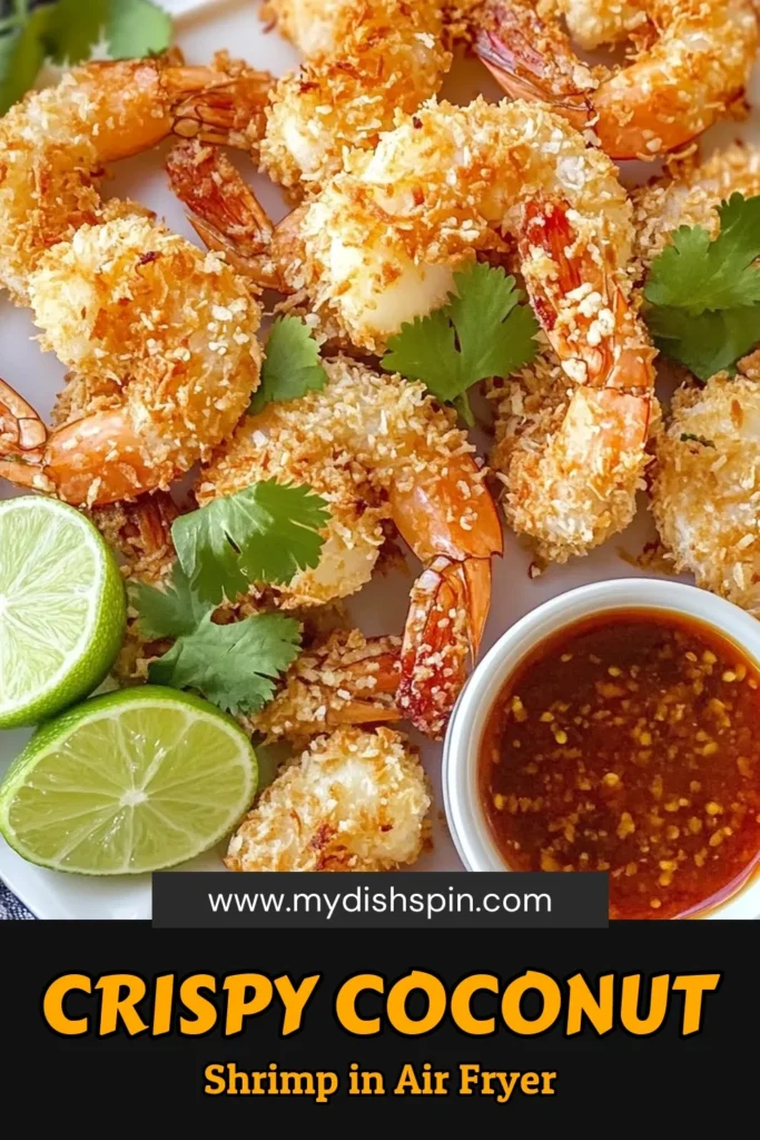 Discover the perfect air fryer coconut shrimp that's both healthy and delicious! This crispy coconut shrimp recipe is an easy coconut shrimp appetizer that everyone will love. With a crunchy panko coconut coating, it's a satisfying treat that comes together in just 25 minutes. Impress your guests with this delightful dish—don't forget to save this recipe for later! #AirFryerCoconutShrimp #CrispyCoconutShrimp #EasyCoconutShrimp #HealthyShrimpAppetizer