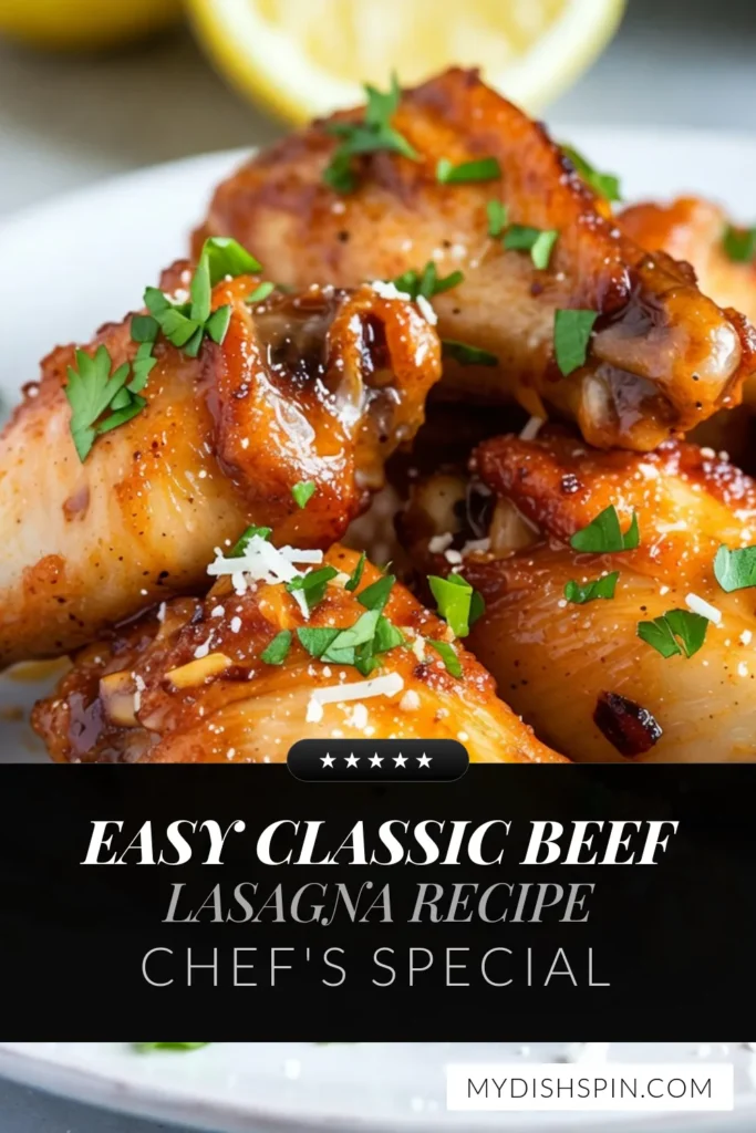 Get ready to elevate your snack game with these delicious Garlic Parmesan Chicken Wings! This crispy chicken wings recipe is a must-try for game day or casual get-togethers. Baked to perfection and tossed in a rich garlic butter sauce, these easy chicken appetizers will impress your guests. Drizzled with Parmesan chicken wing sauce, they are simply irresistible! Try this recipe today and watch them disappear! #ChickenWings #AppetizerRecipes #GarlicParmesanWings #EasyRecipes