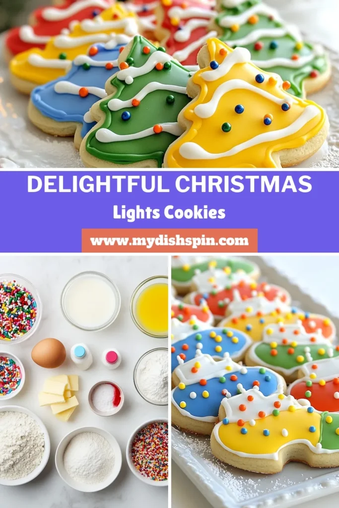 Celebrate the holiday season with these delightful Christmas sugar cookies! Perfect for all your festive gatherings, this decorated sugar cookies recipe features charming Christmas lights designs that kids and adults will love. Enjoy holiday baking with easy-to-follow steps for fun cookie decorations using colorful icing and sprinkles. Don’t miss out—try this festive cookie recipe today and spread the joy! #ChristmasCookies #HolidayBaking #CookieDecorating #FestiveRecipes
